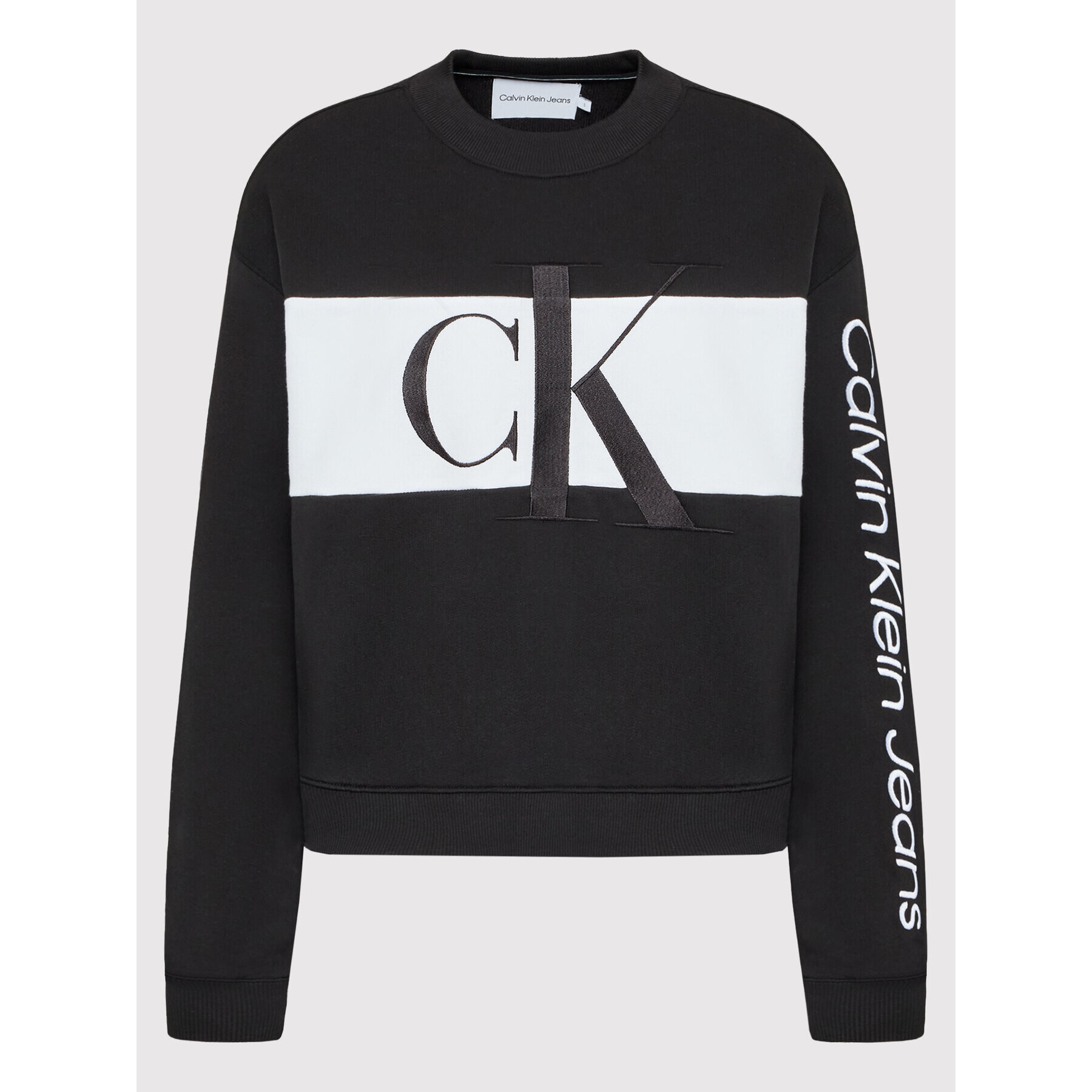 Calvin Klein Jeans Bluză J20J218169 Negru Relaxed Fit - Pled.ro