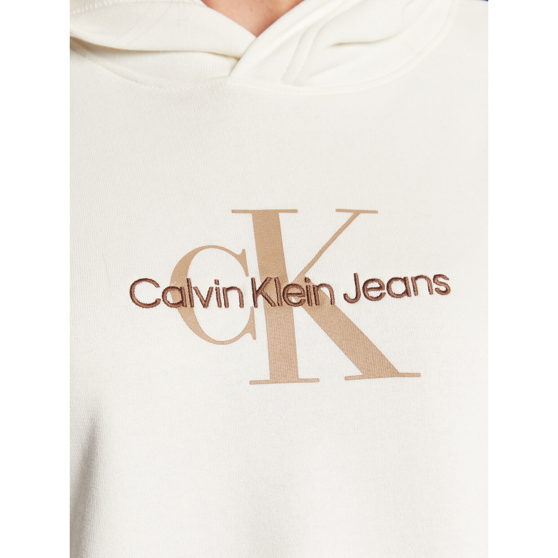 Calvin Klein Jeans Bluză J20J220427 Écru Oversize - Pled.ro