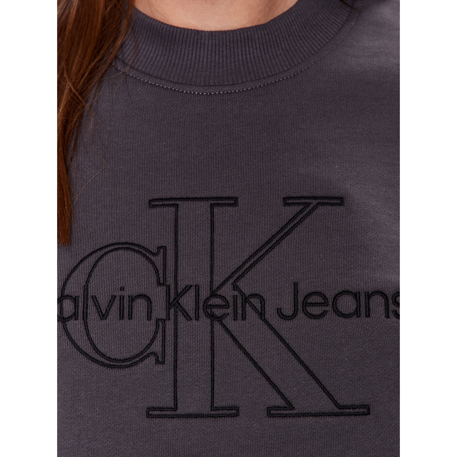 Calvin Klein Jeans Bluză J20J220696 Gri Relaxed Fit - Pled.ro