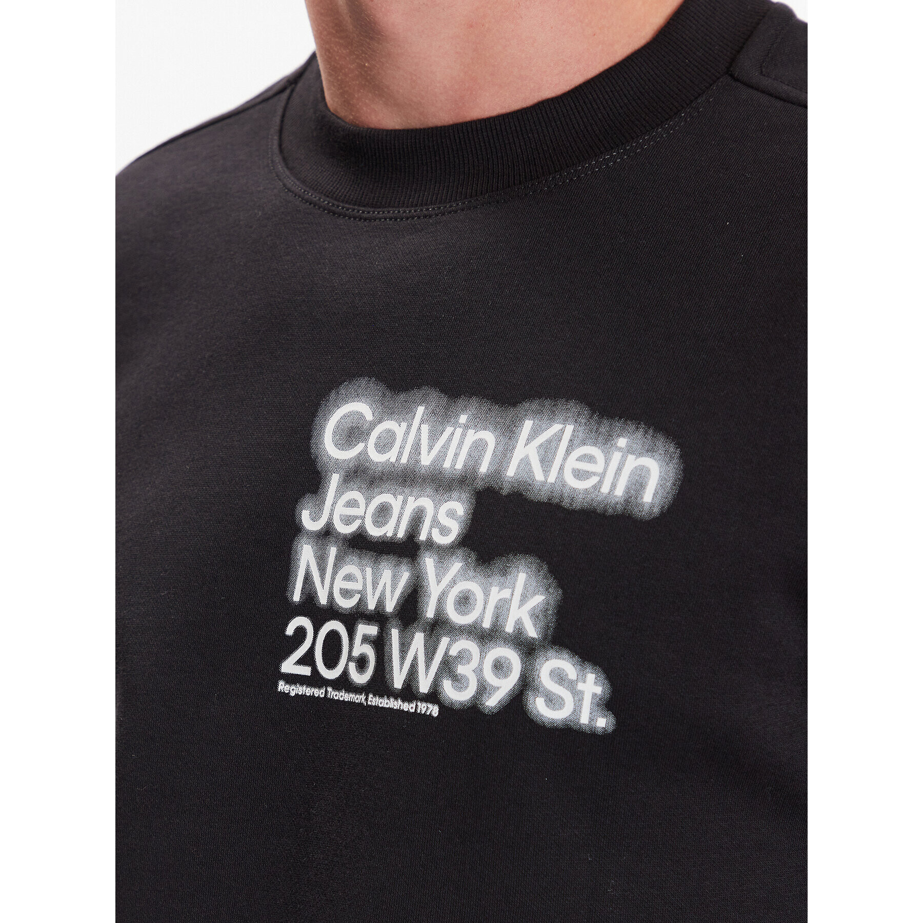 Calvin Klein Jeans Bluză J30J322888 Negru Regular Fit - Pled.ro