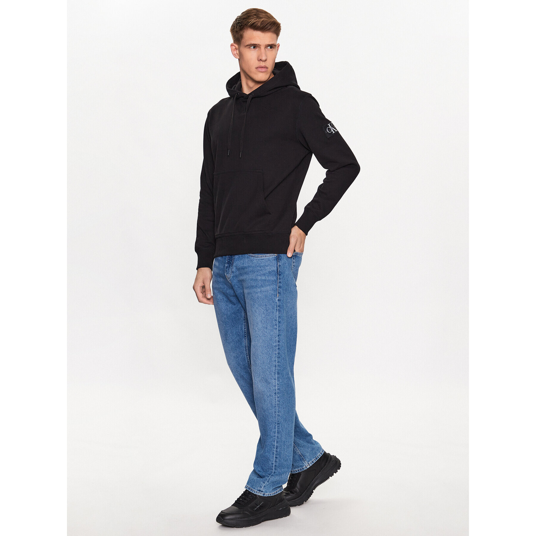 Calvin Klein Jeans Bluză J30J323430 Negru Regular Fit - Pled.ro