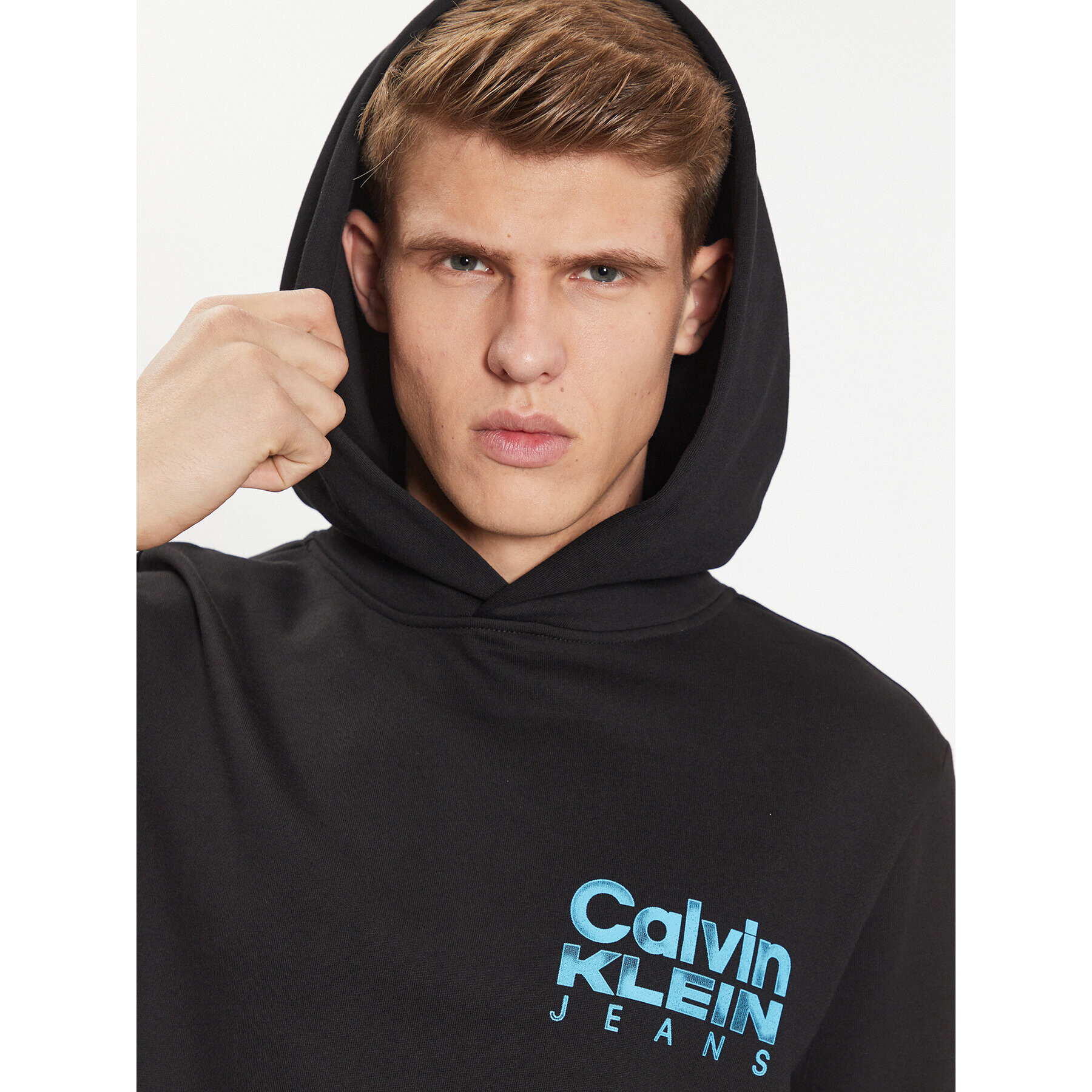 Calvin Klein Jeans Bluză J30J324219 Negru Regular Fit - Pled.ro