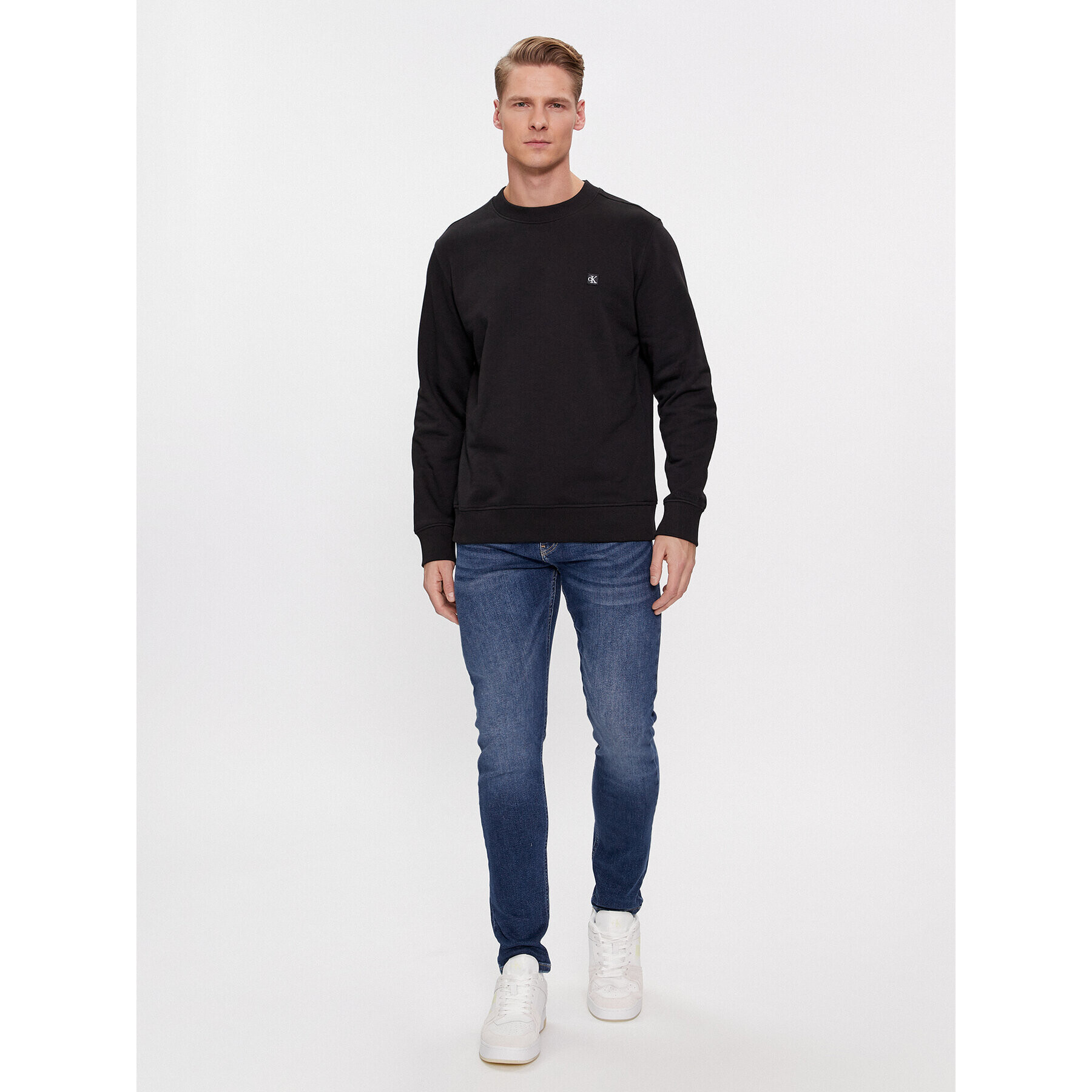 Calvin Klein Jeans Bluză J30J325270 Negru Regular Fit - Pled.ro