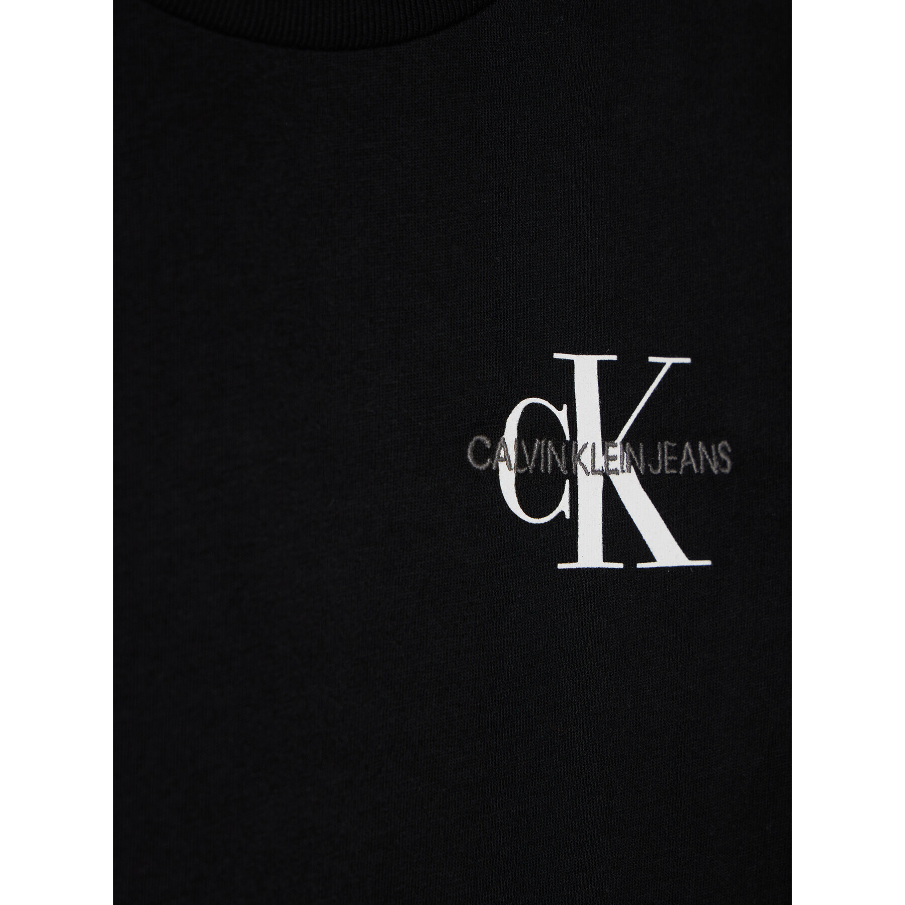 Calvin Klein Jeans Bluză Monogram IB0IB00613 Negru Regular Fit - Pled.ro