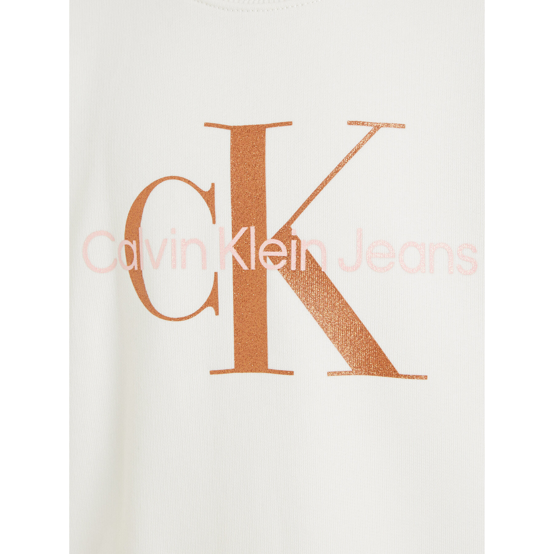 Calvin Klein Jeans Bluză Monogram IG0IG02207 Écru Regular Fit - Pled.ro