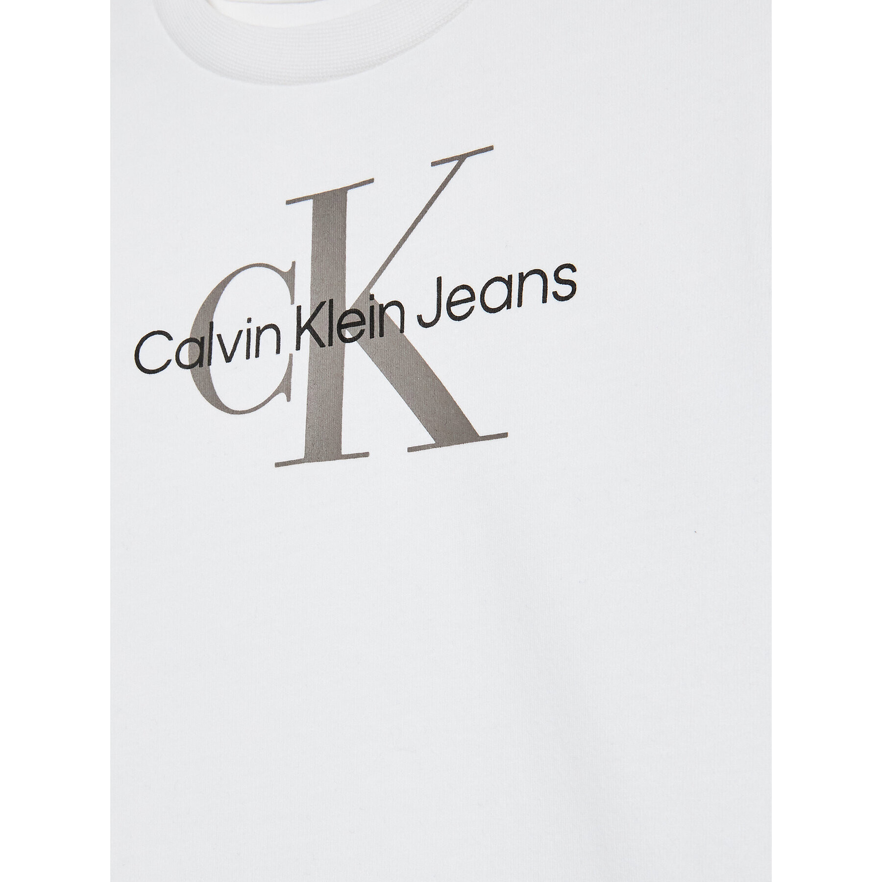 Calvin Klein Jeans Bluză Monogram IN0IN00005 Alb Regular Fit - Pled.ro