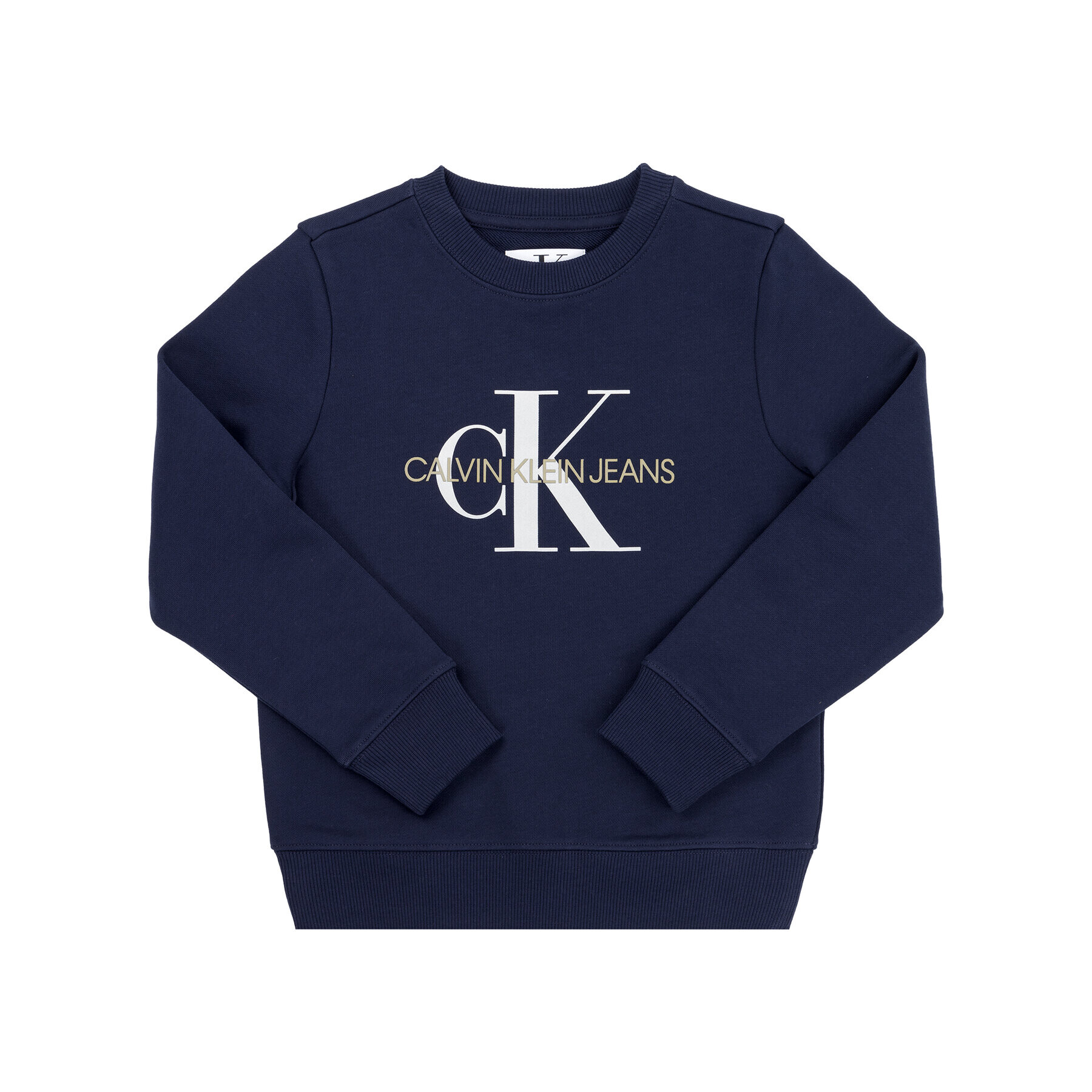 Calvin Klein Jeans Bluză Monogram Logo IU0IU00069 Bleumarin Regular Fit - Pled.ro