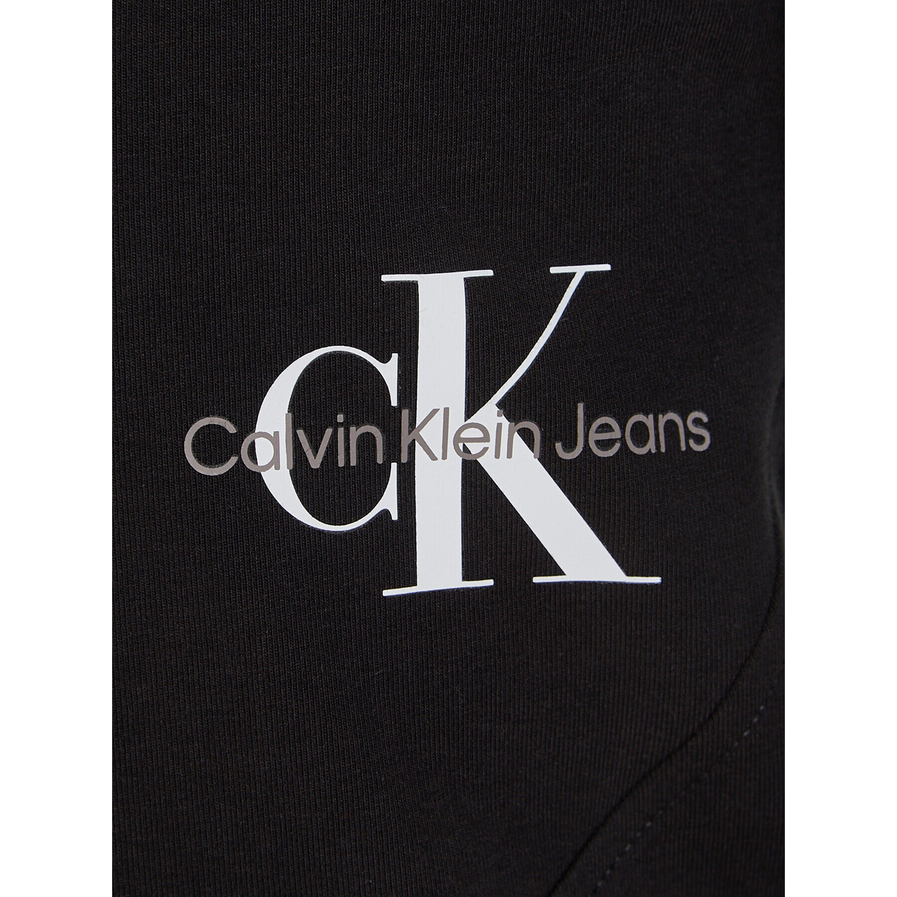 Calvin Klein Jeans Bluză Monogram Off Placed IG0IG02104 Negru Slim Fit - Pled.ro