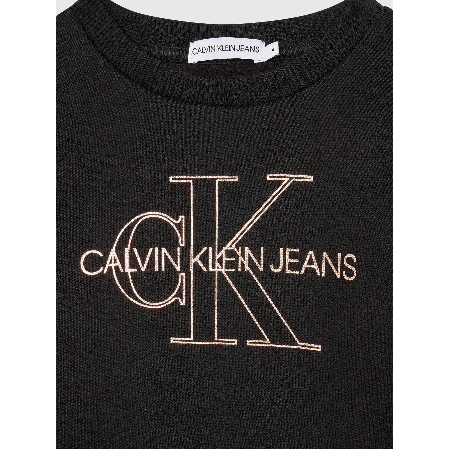 Calvin Klein Jeans Bluză Monogram Outline IG0IG01104 Negru Regular Fit - Pled.ro