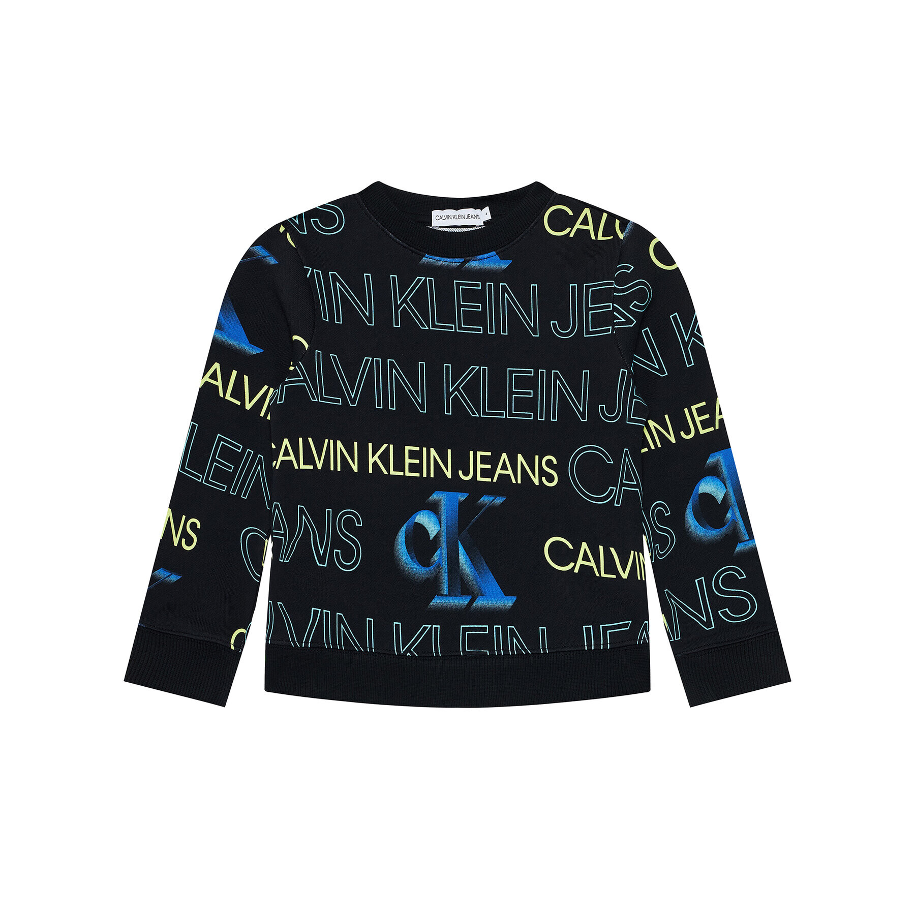 Calvin Klein Jeans Bluză Pixelated Aop IB0IB00802 Bleumarin Regular Fit - Pled.ro