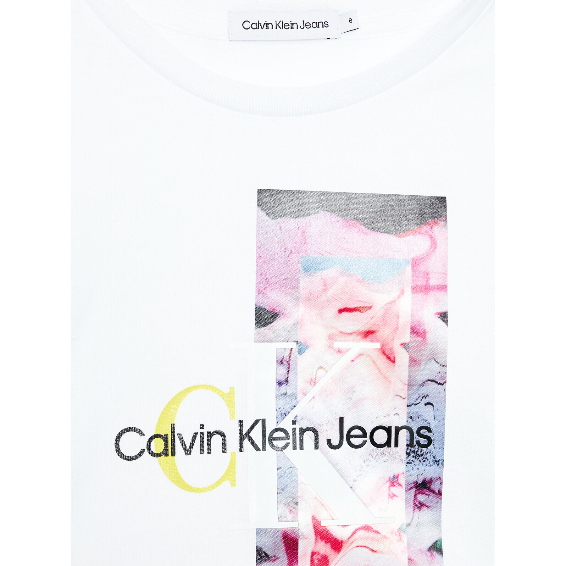 Calvin Klein Jeans Bluză Polaroid IG0IG01805 Alb Regular Fit - Pled.ro