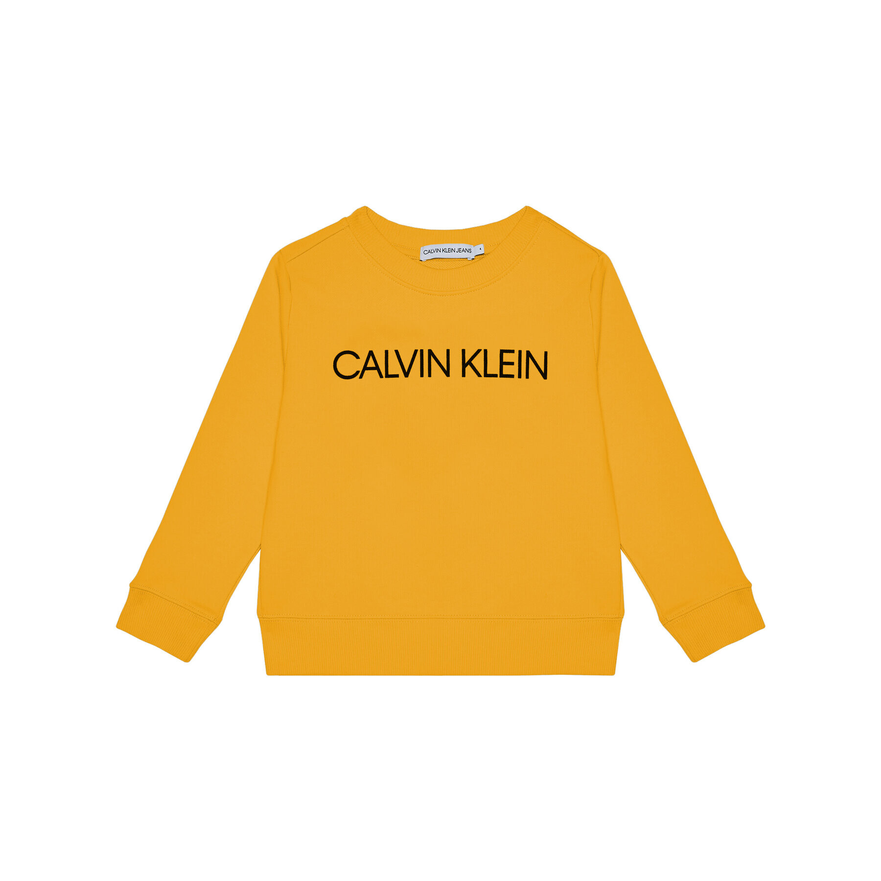 Calvin Klein Jeans Bluză Unisex Institutional Logo IU0IU00162 Galben Regular Fit - Pled.ro