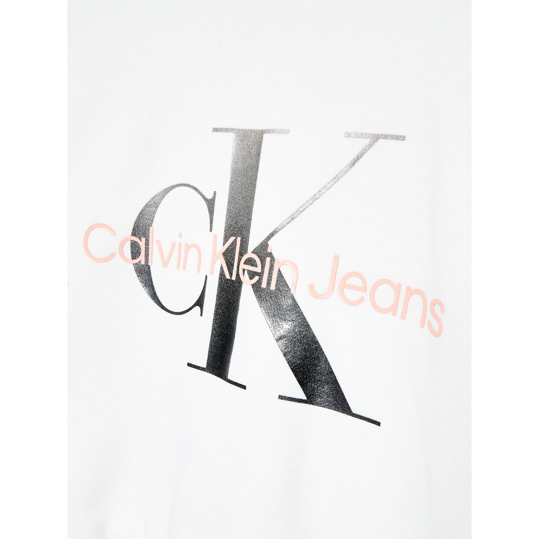 Calvin Klein Jeans Bluză Gradient Monogram IG0IG01768 Alb Relaxed Fit - Pled.ro