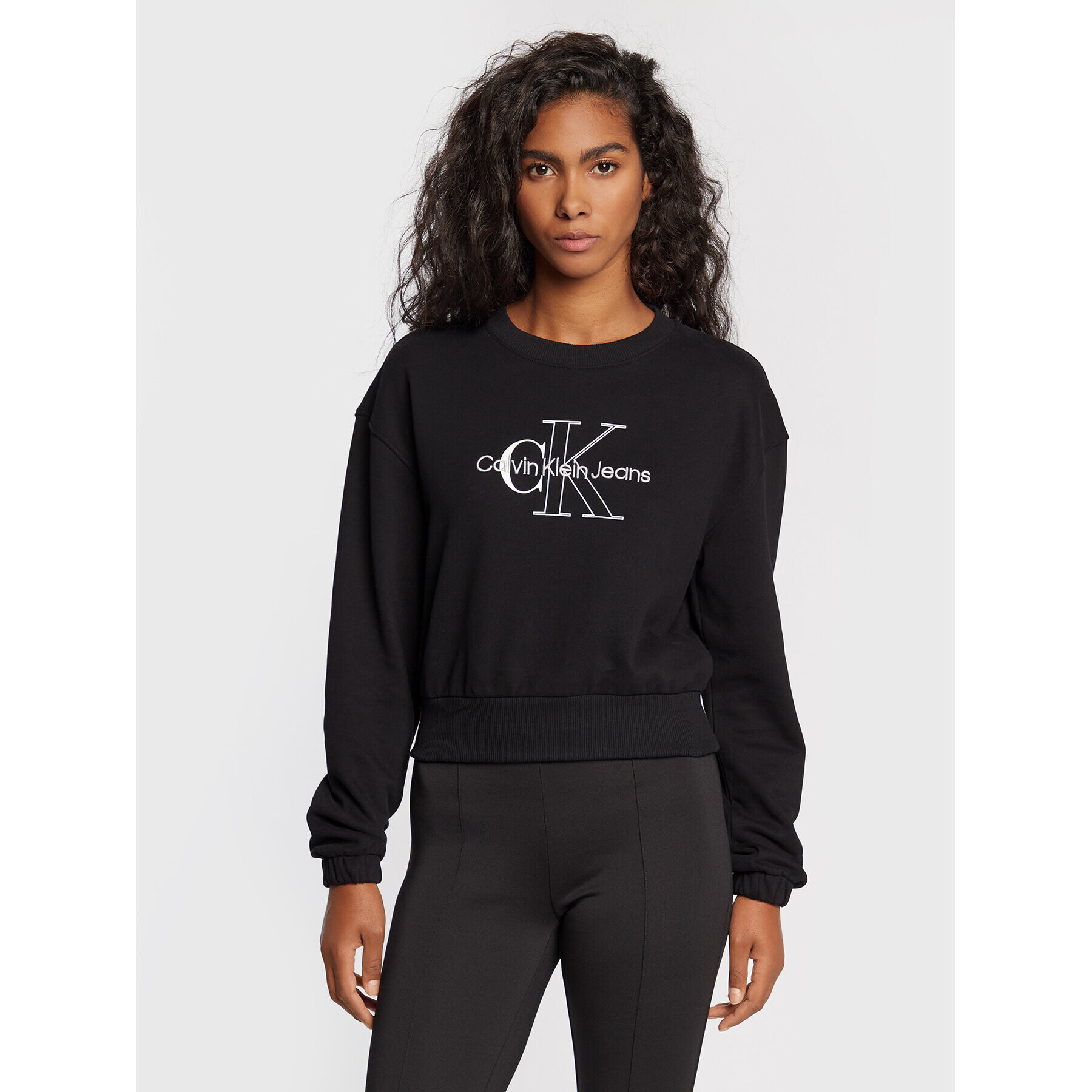 Calvin Klein Jeans Bluză J20J218165 Negru Relaxed Fit - Pled.ro