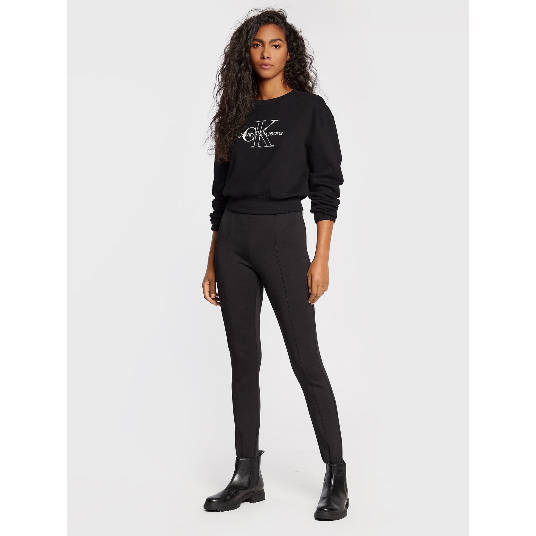 Calvin Klein Jeans Bluză J20J218165 Negru Relaxed Fit - Pled.ro