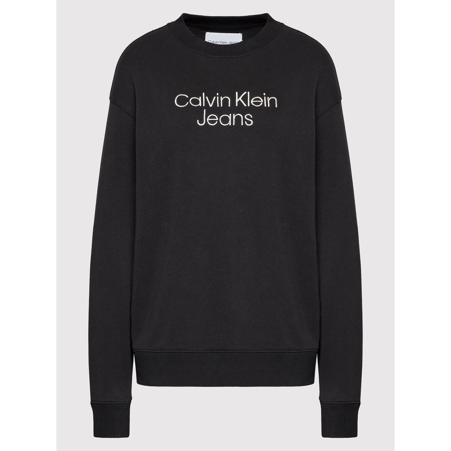 Calvin Klein Jeans Bluză J20J218729 Negru Regular Fit - Pled.ro