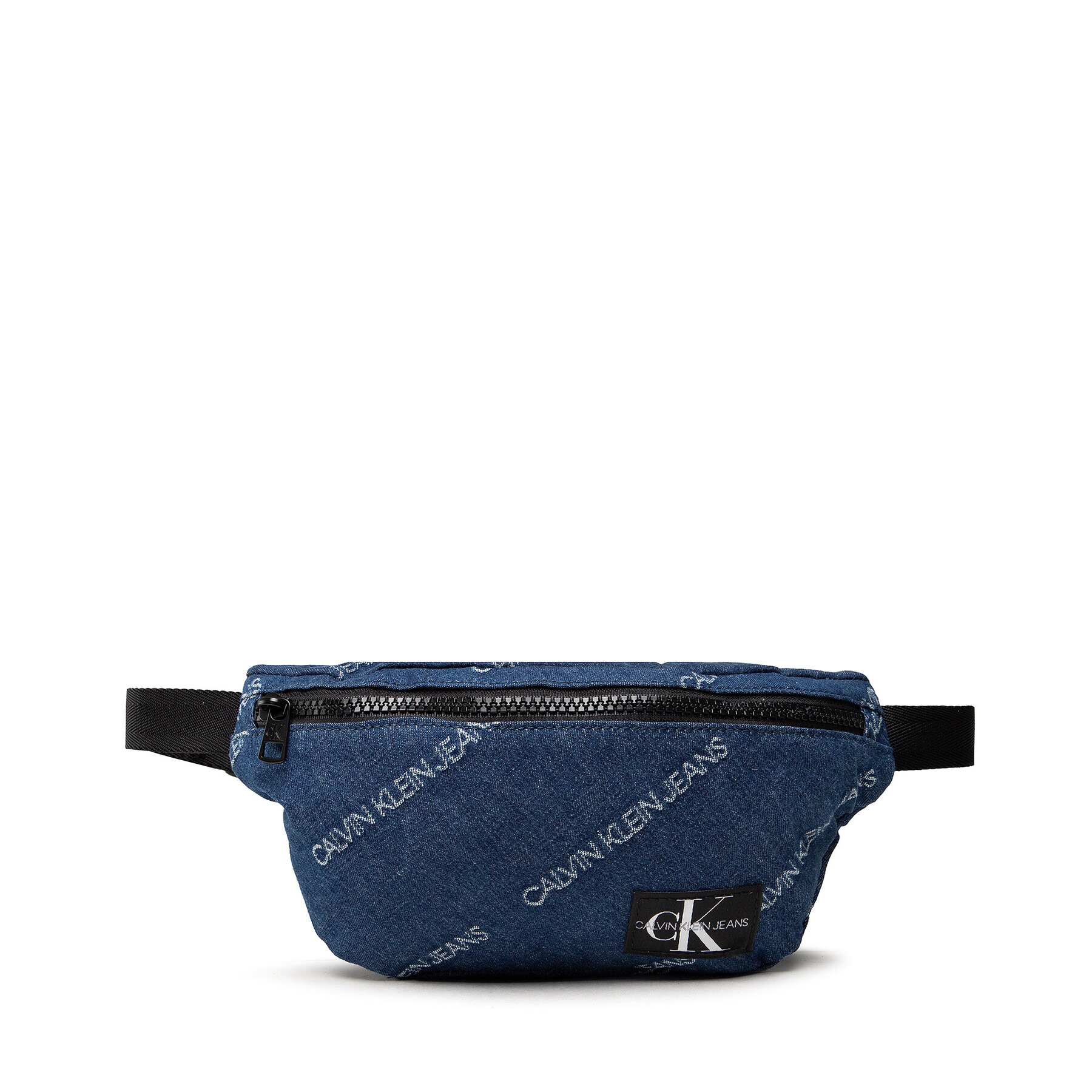 Calvin Klein Jeans Borsetă Denim Logo Jacquard Waistpack IU0IU00208 Bleumarin - Pled.ro