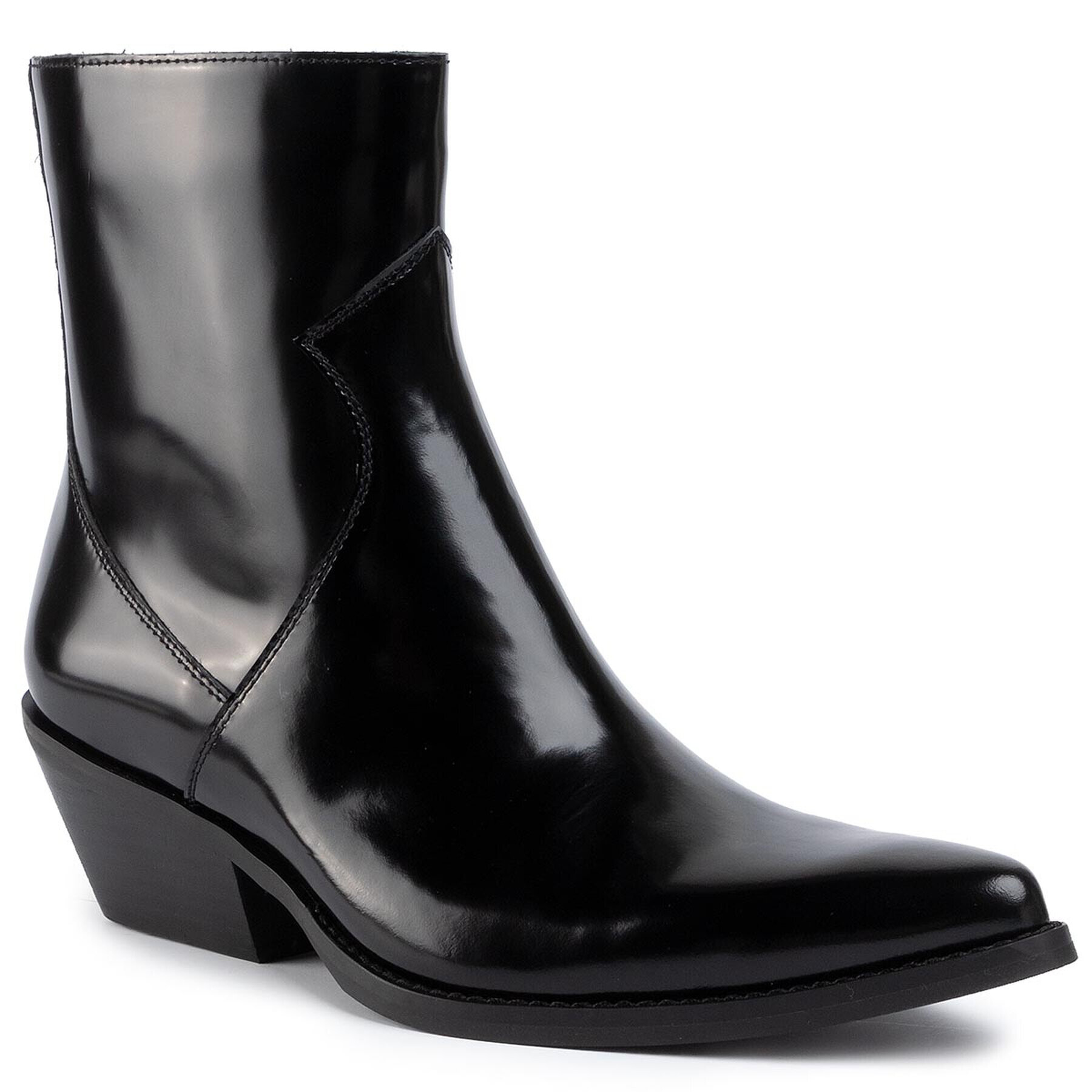 Calvin Klein Jeans Botine Arianna Box Calf R0727 Negru - Pled.ro