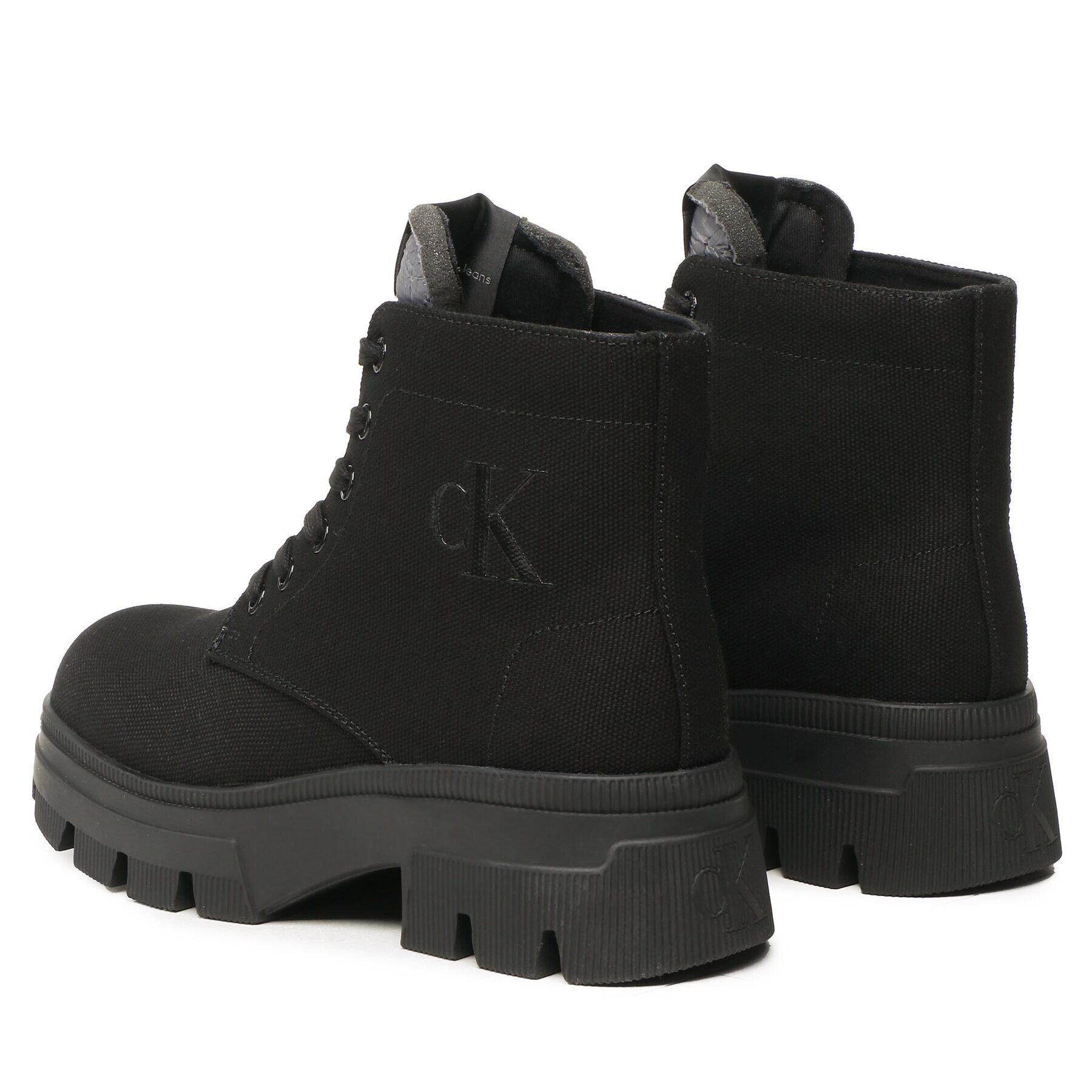 Calvin Klein Jeans Botine Chunky Boot Vintange Tongue YW0YW00947 Negru - Pled.ro