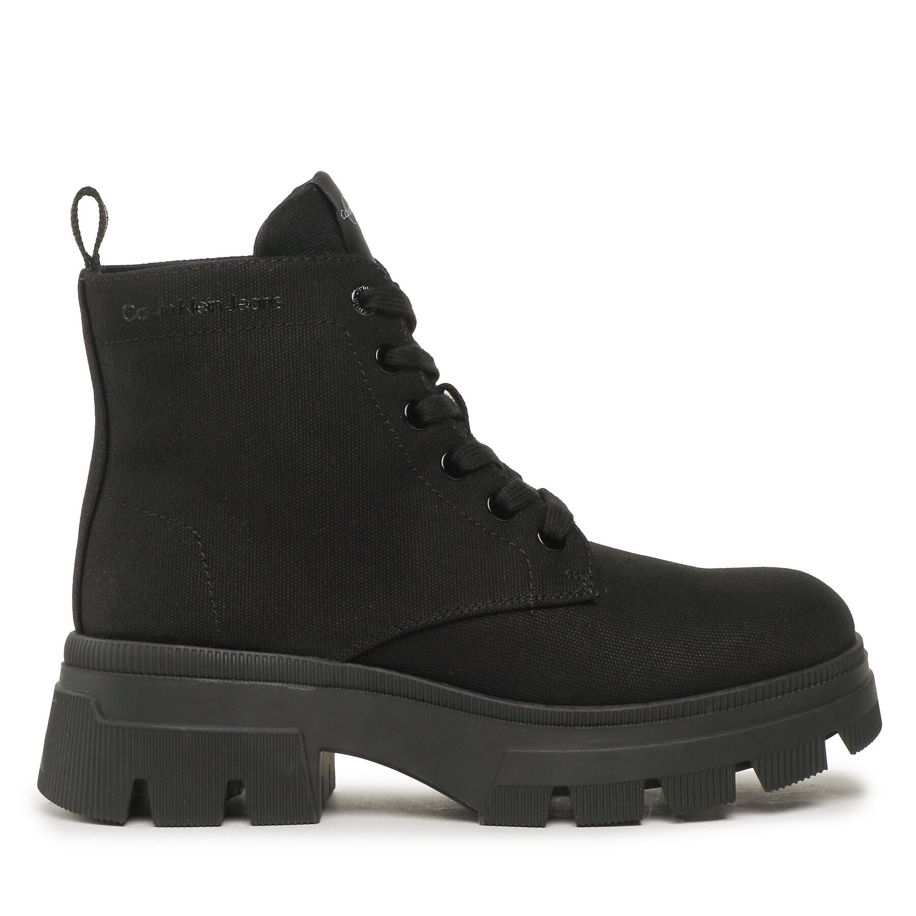 Calvin Klein Jeans Botine Chunky Combat Laceup Boot Co YW0YW01239 Negru - Pled.ro