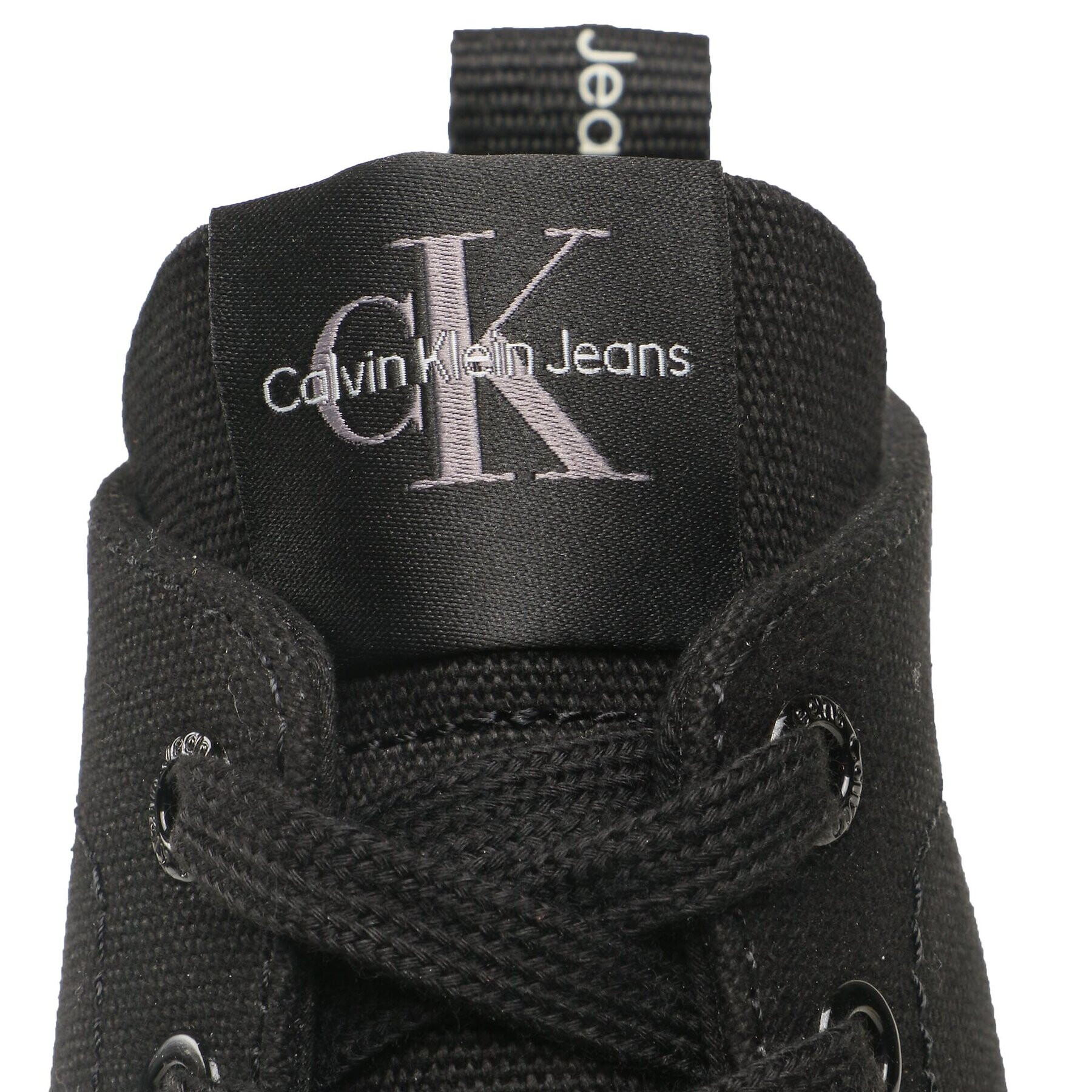 Calvin Klein Jeans Botine Chunky Combat Laceup Boot Co YW0YW01239 Negru - Pled.ro