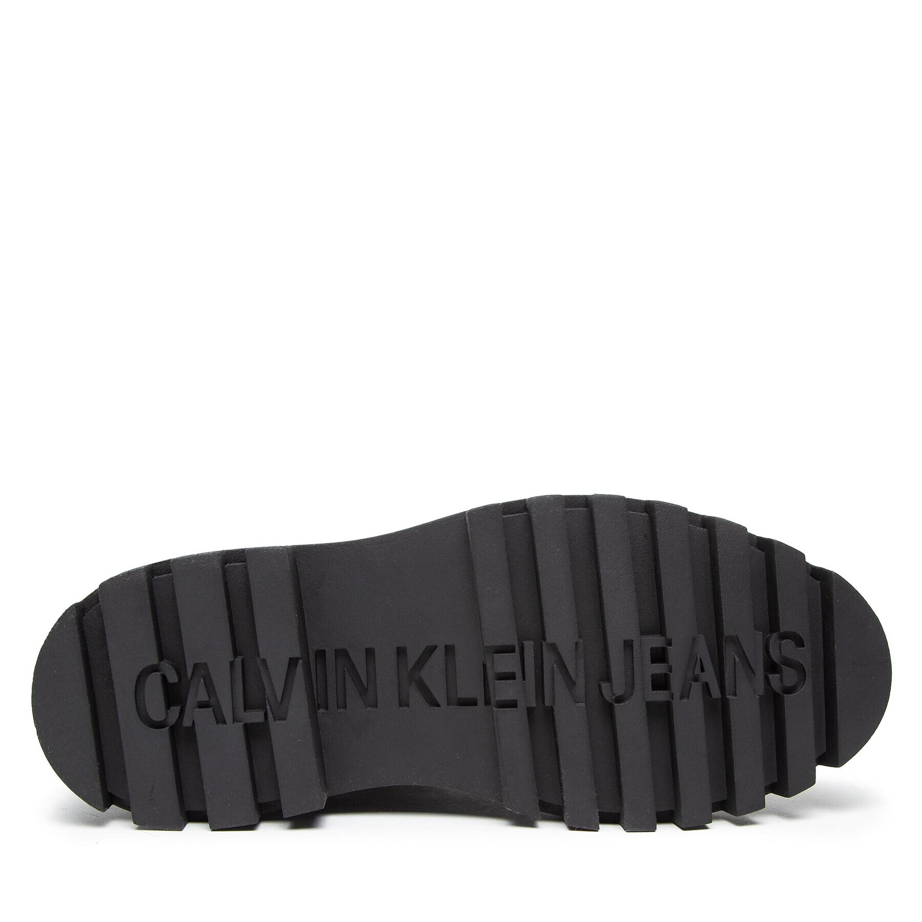 Calvin Klein Jeans Botine Flatform Mid Laceup Boot YW0YW00843 Negru - Pled.ro