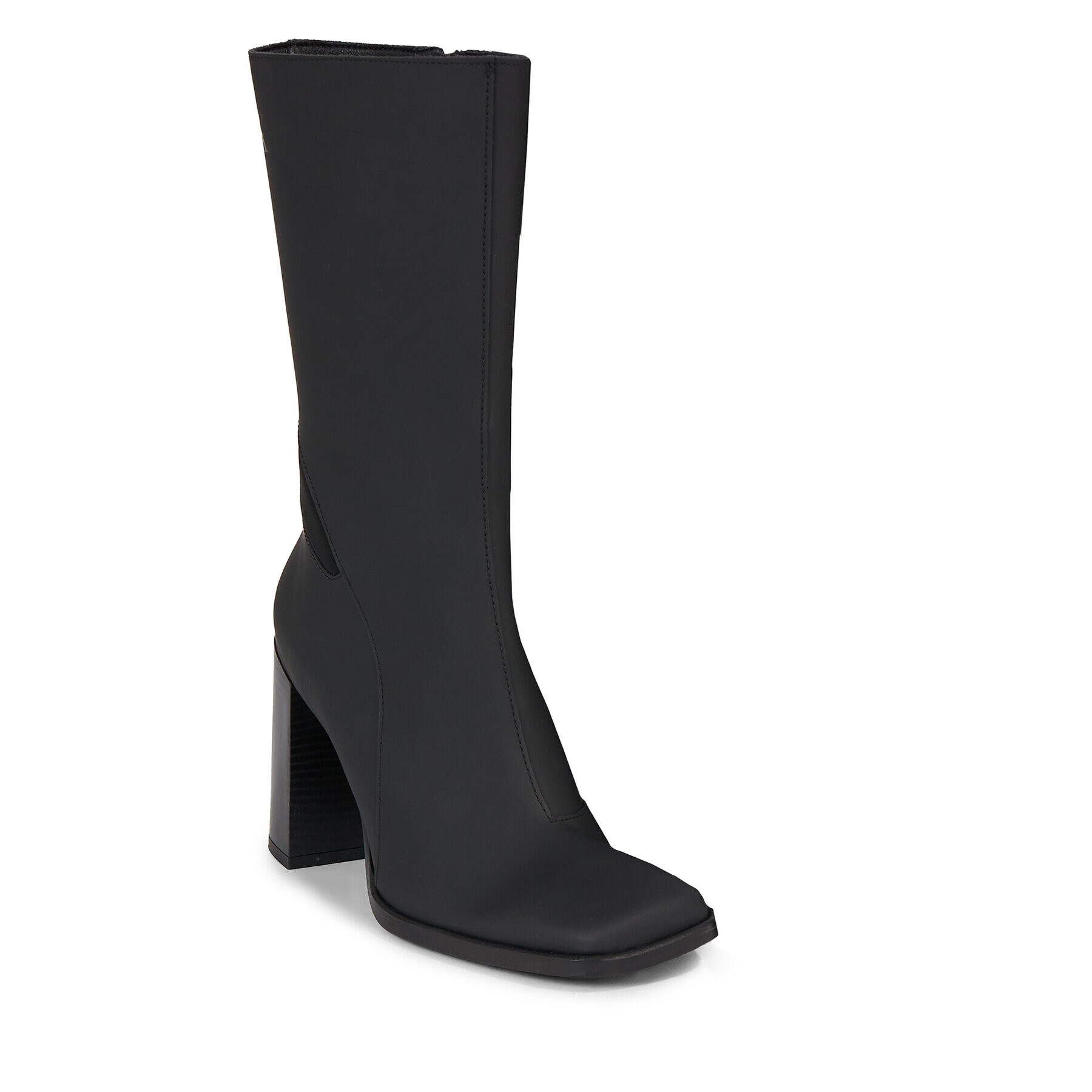 Calvin Klein Jeans Botine Heel Zip Boot Lth Wn YW0YW01113 Negru - Pled.ro