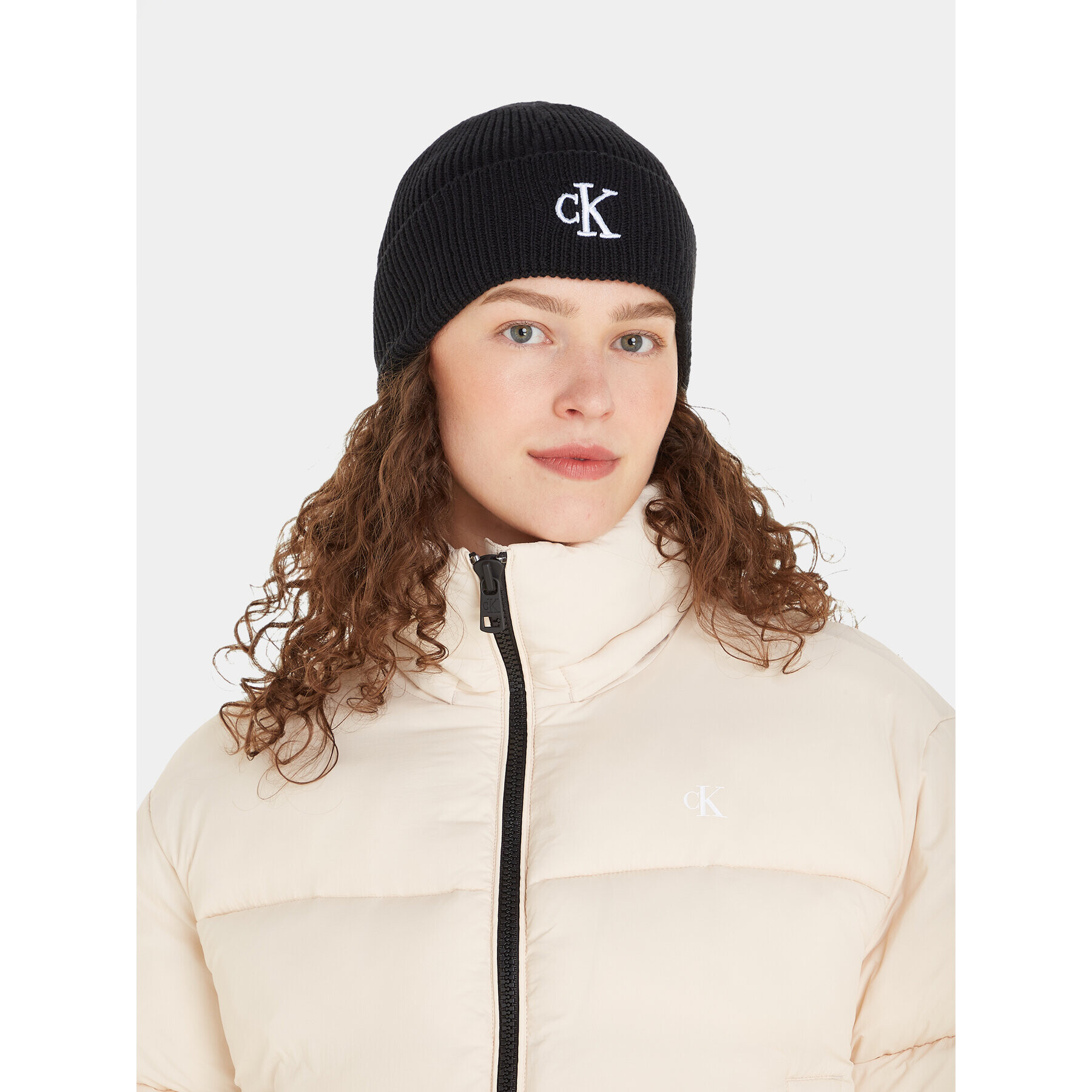 Calvin Klein Jeans Căciulă Archive Logo Beanie K60K611255 Negru - Pled.ro