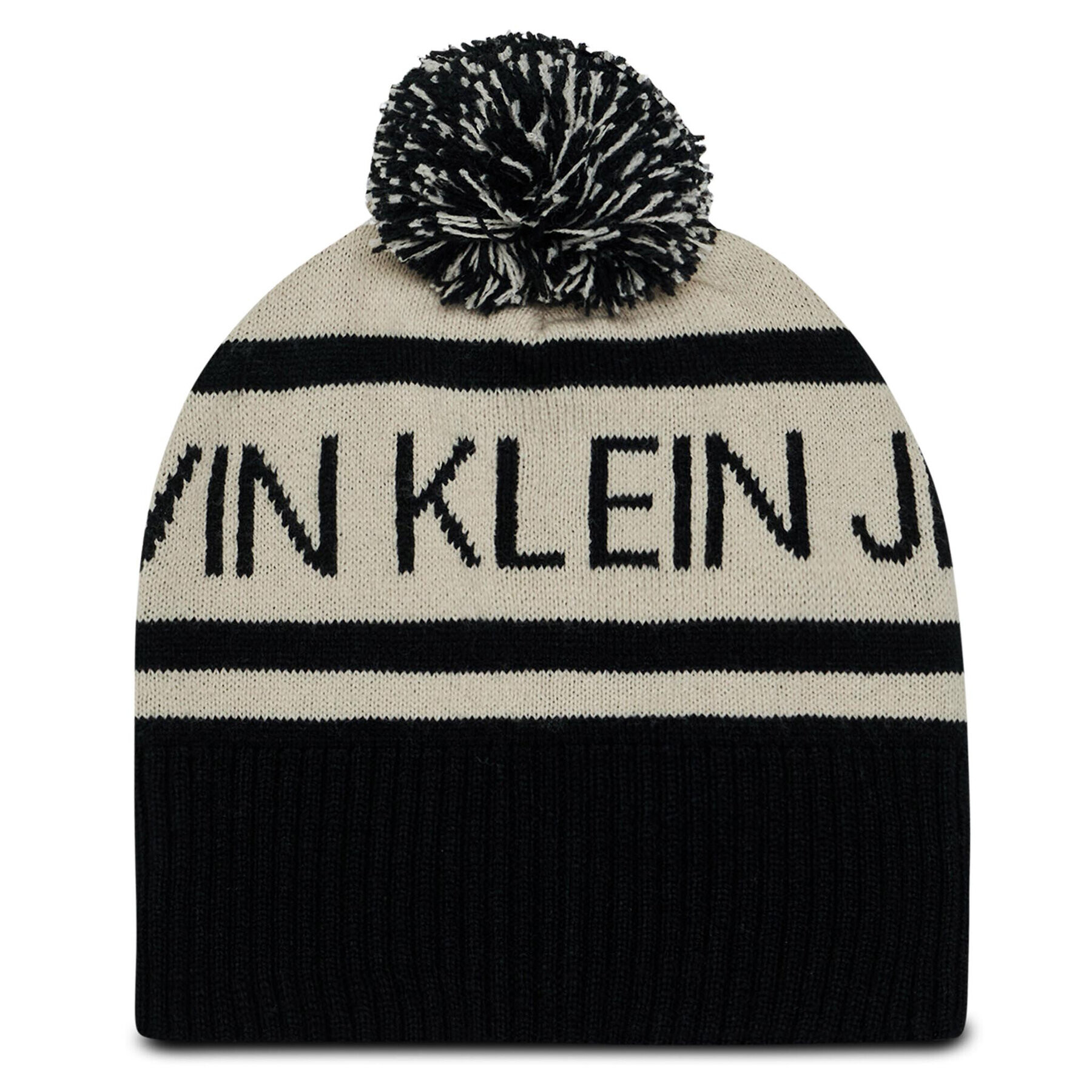 Calvin Klein Jeans Căciulă Institutional Logo Beanie IU0IU00147 Bej - Pled.ro