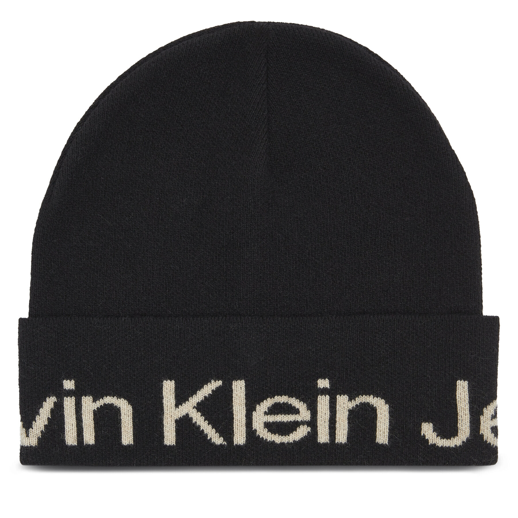 Calvin Klein Jeans Căciulă Logo Beanie K60K611271 Negru - Pled.ro