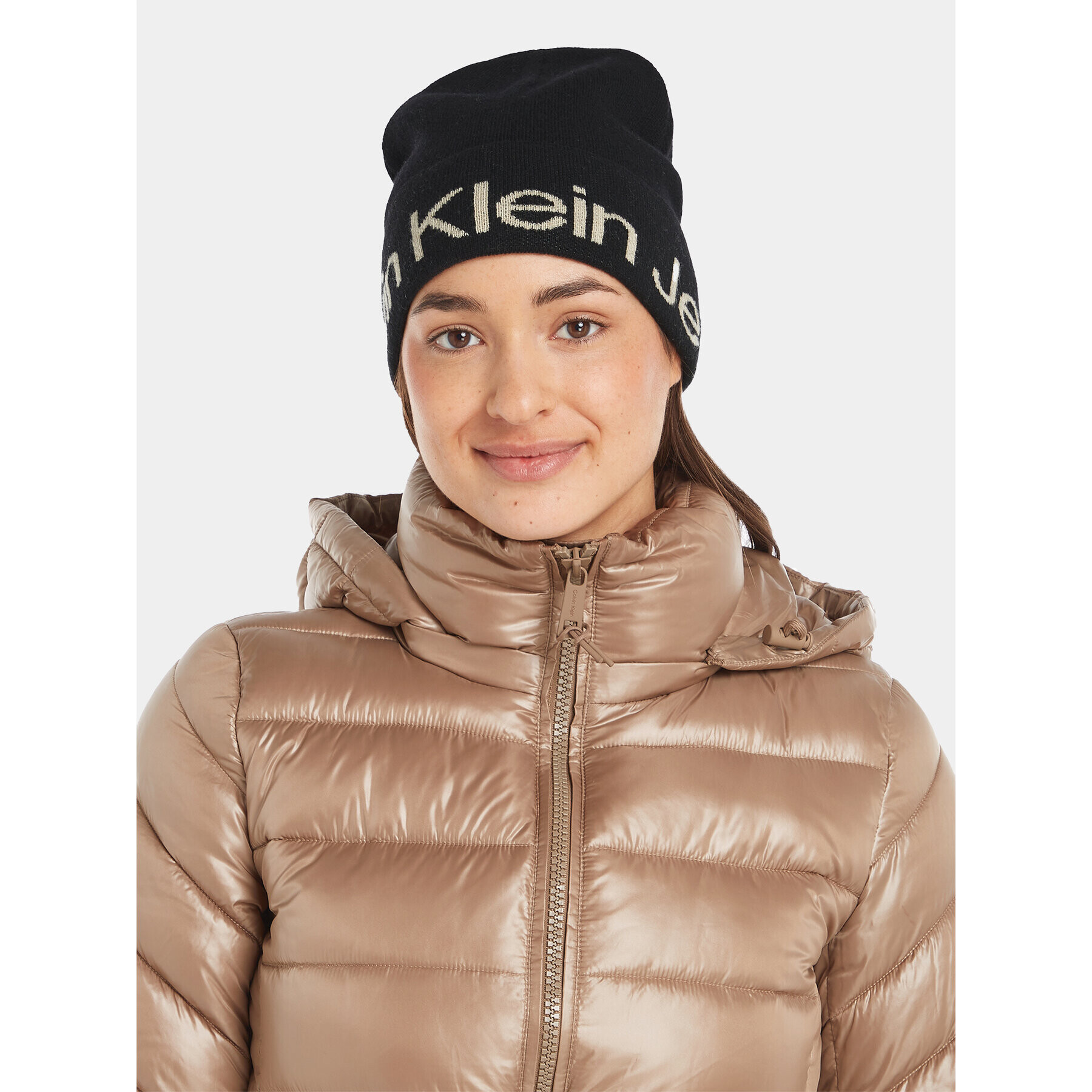 Calvin Klein Jeans Căciulă Logo Beanie K60K611271 Negru - Pled.ro