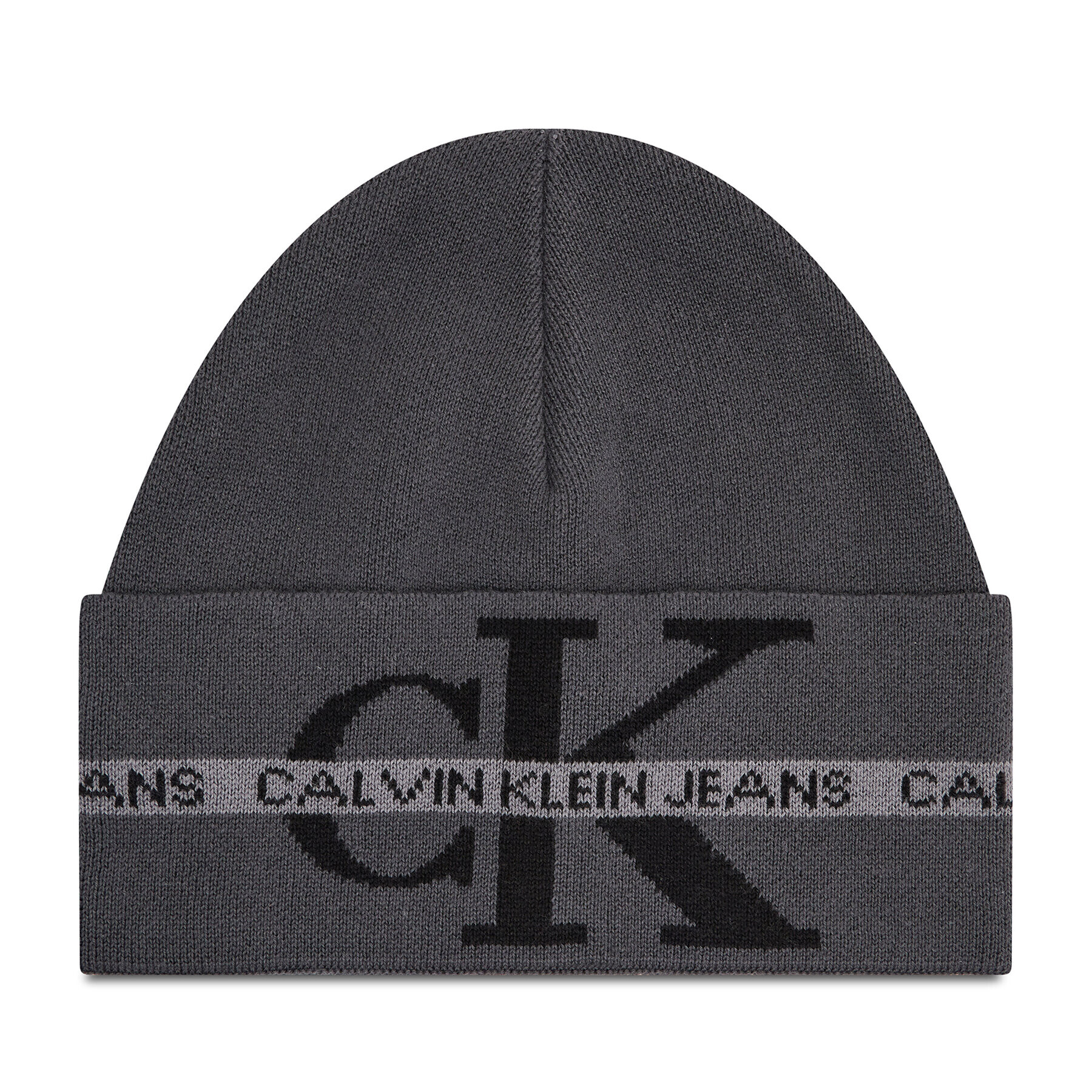 Calvin Klein Jeans Căciulă Monogram Cotton Tape Beanie K50K507181 Negru - Pled.ro