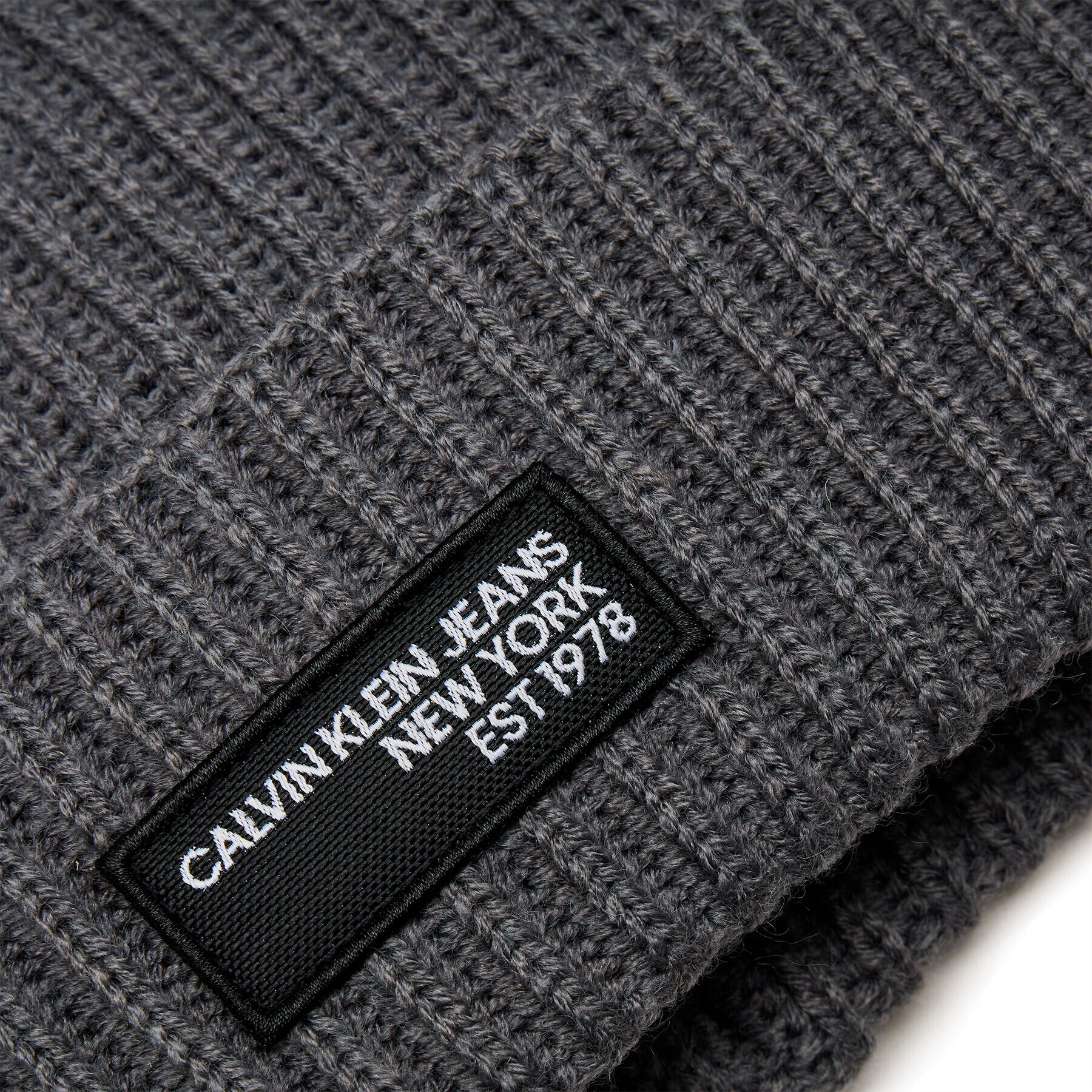 Calvin Klein Jeans Căciulă Seasonal Patch Beanie K50K511430 Gri - Pled.ro