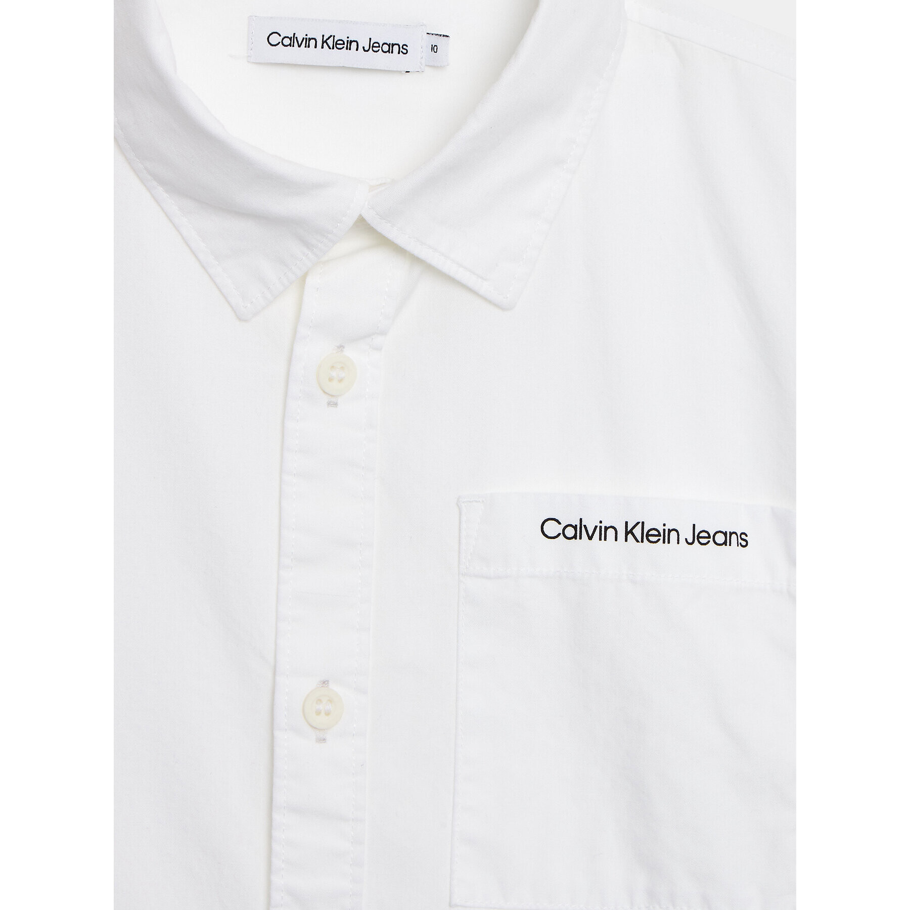 Calvin Klein Jeans Cămașă Ceremony IB0IB01737 Alb Regular Fit - Pled.ro