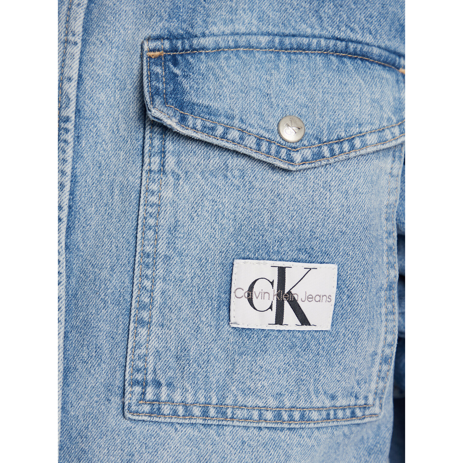 Calvin Klein Jeans cămașă de blugi J20J220226 Albastru Relaxed Fit - Pled.ro