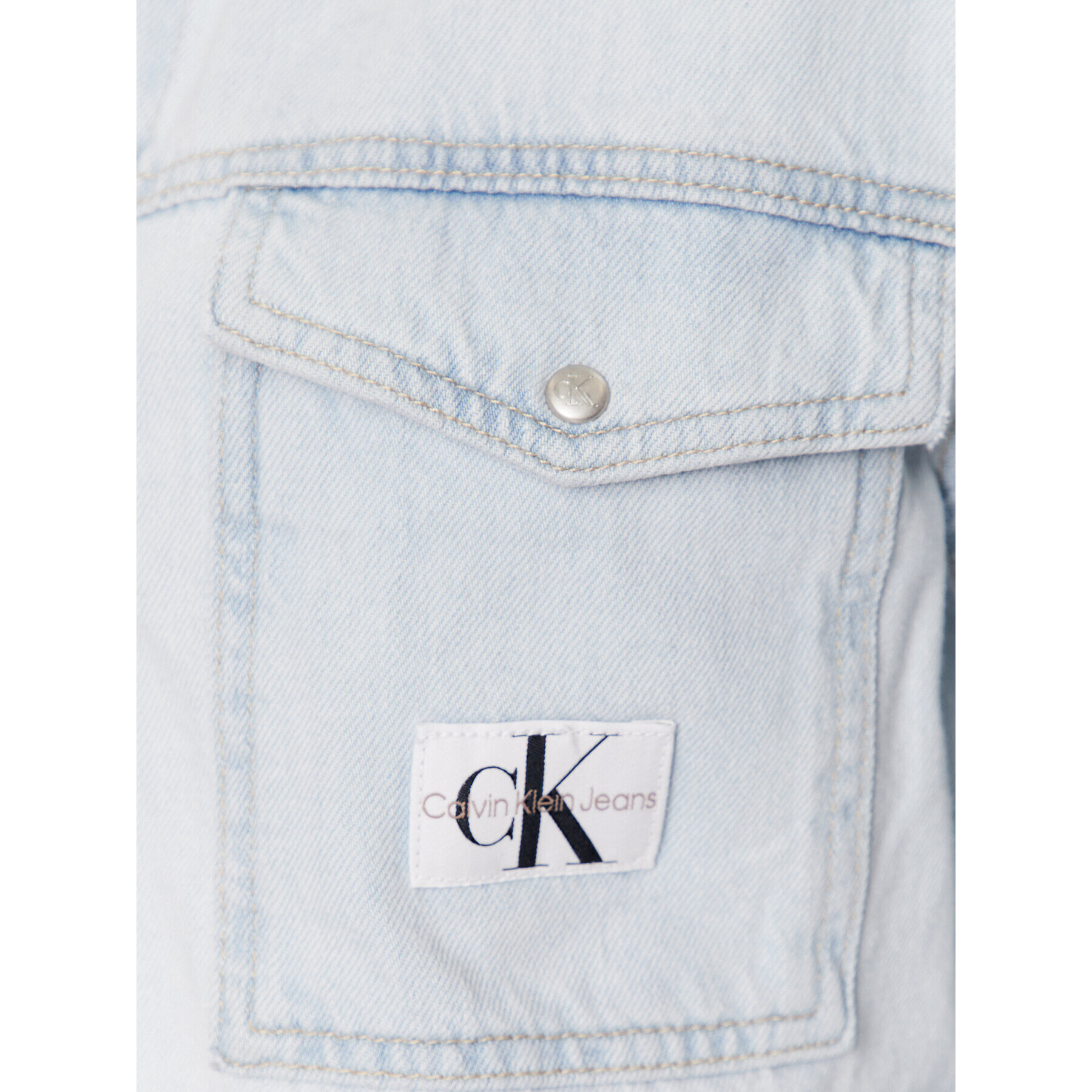 Calvin Klein Jeans cămașă de blugi J20J220651 Albastru Regular Fit - Pled.ro