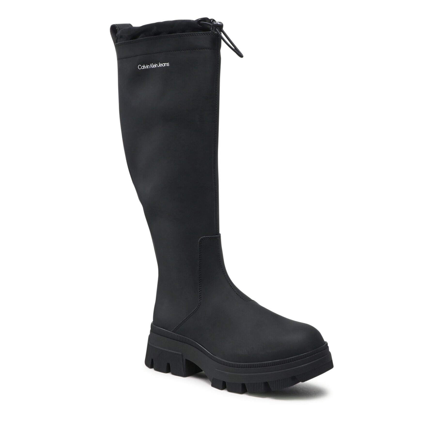 Calvin Klein Jeans Cizme de cauciuc Chunky Combat Rainboot YW0YW00741 Negru - Pled.ro