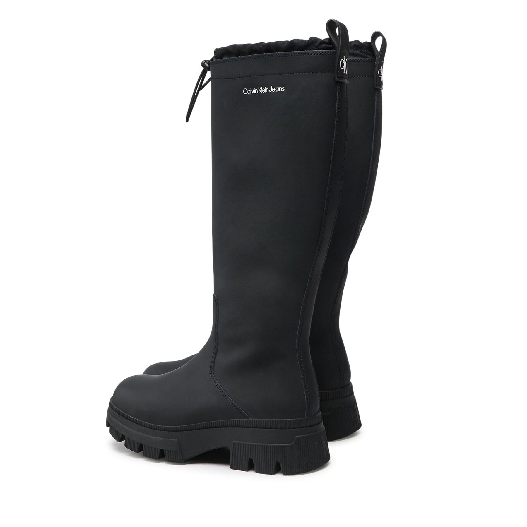 Calvin Klein Jeans Cizme de cauciuc Chunky Combat Rainboot YW0YW00741 Negru - Pled.ro