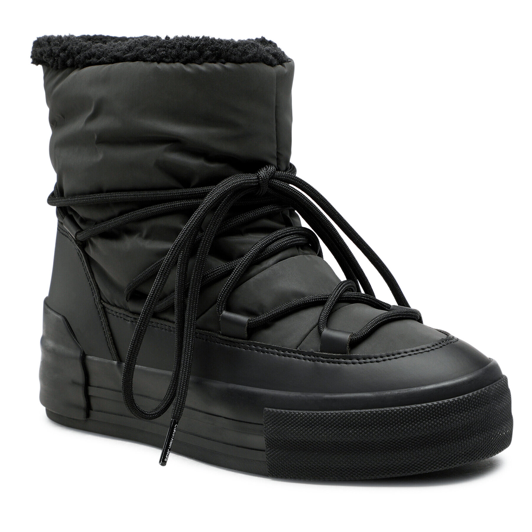 Calvin Klein Jeans Cizme de zăpadă Vulc Flatform Bold Snow Boot YW0YW00820 Negru - Pled.ro