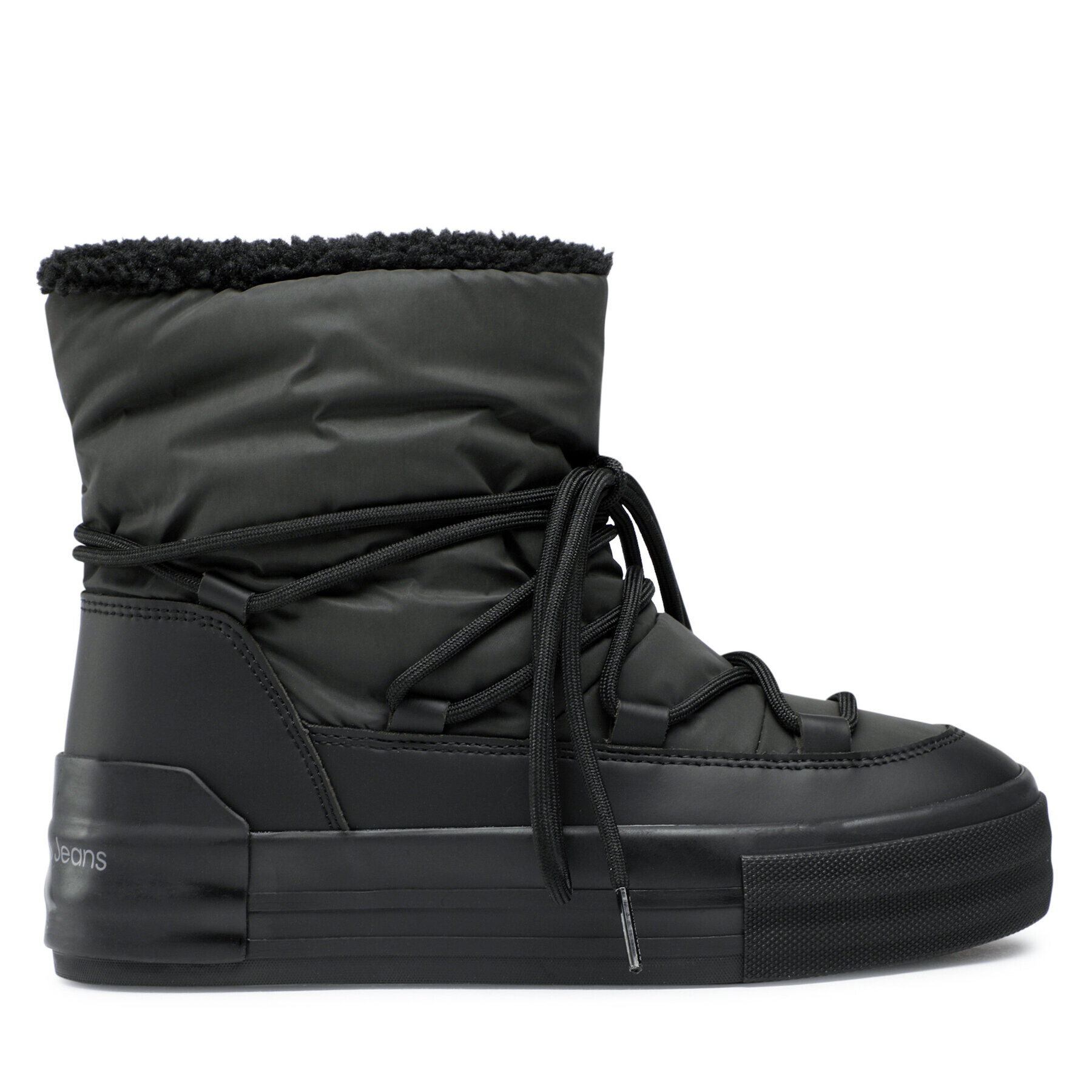 Calvin Klein Jeans Cizme de zăpadă Vulc Flatform Bold Snow Boot YW0YW00820 Negru - Pled.ro