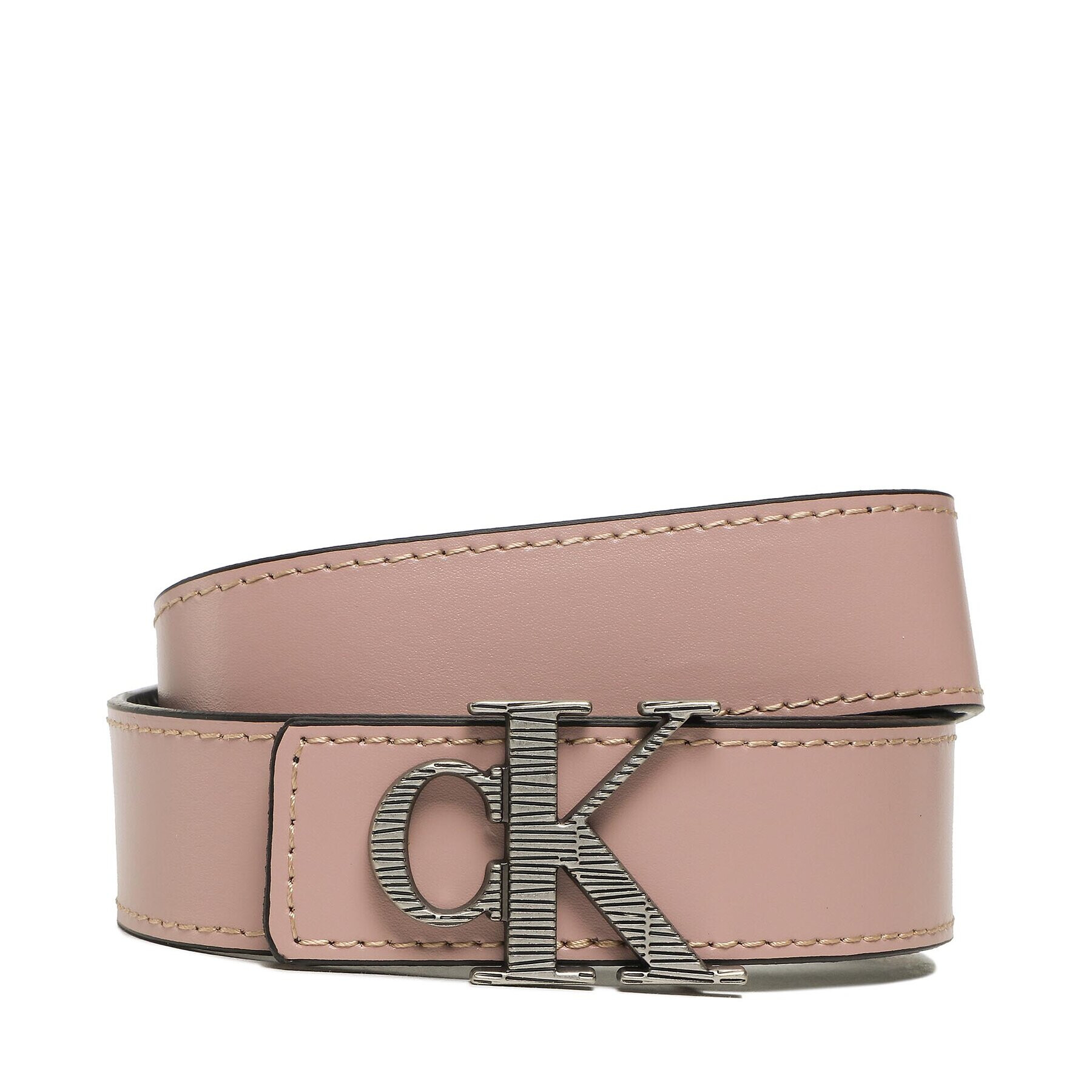 Calvin Klein Jeans Curea de Damă Mono Hardware Leather Belt 30mm K60K610364 Roz - Pled.ro