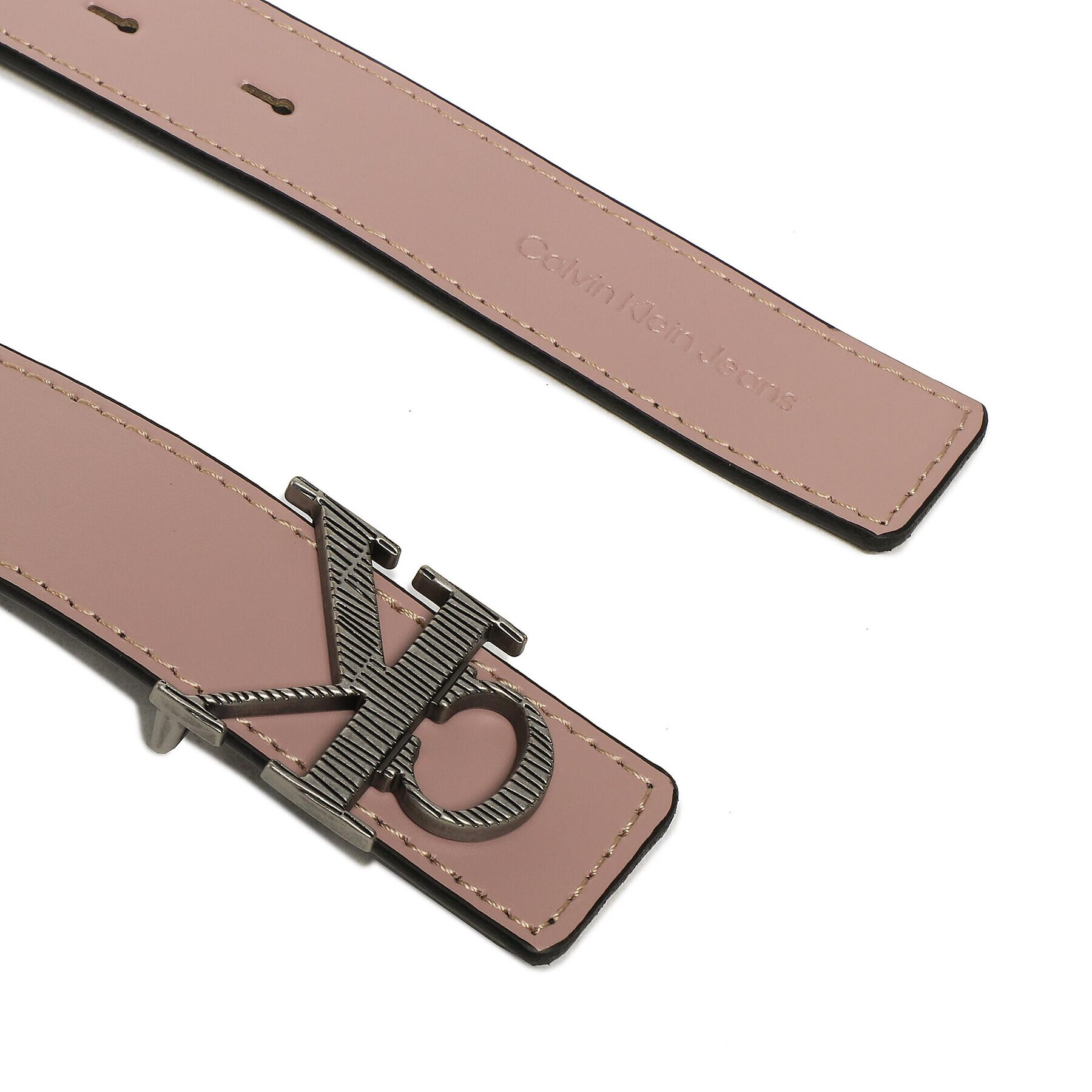 Calvin Klein Jeans Curea de Damă Mono Hardware Leather Belt 30mm K60K610364 Roz - Pled.ro