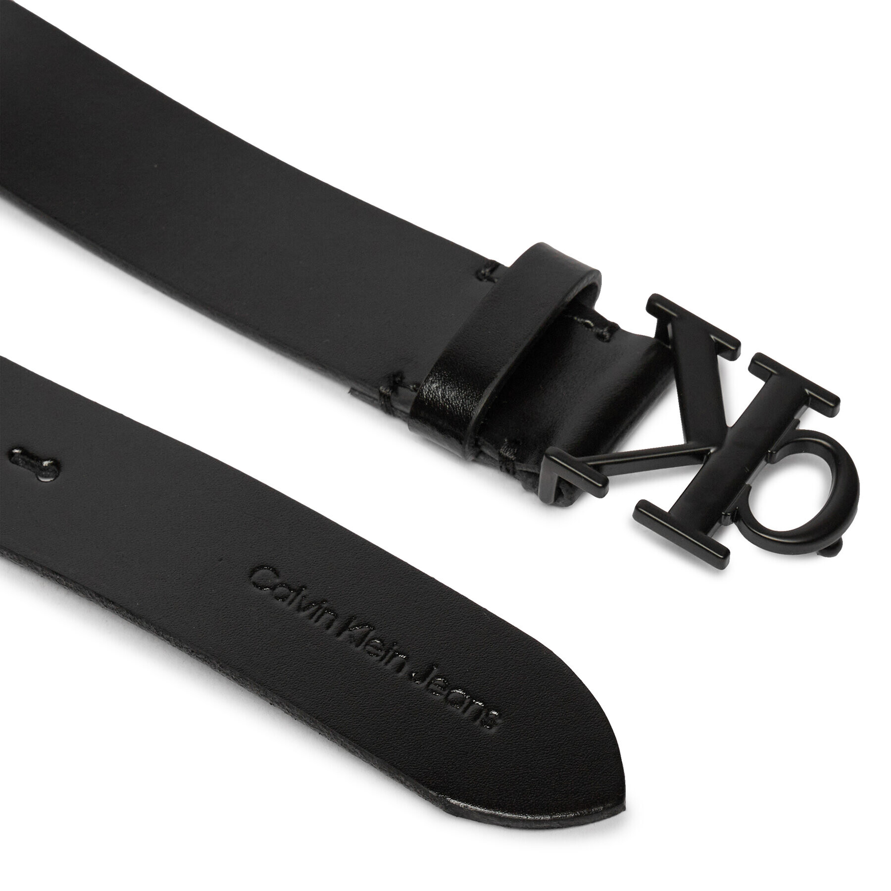 Calvin Klein Jeans Curea de Damă Round Mono Pl Lthr Belt 30Mm K60K611490 Negru - Pled.ro