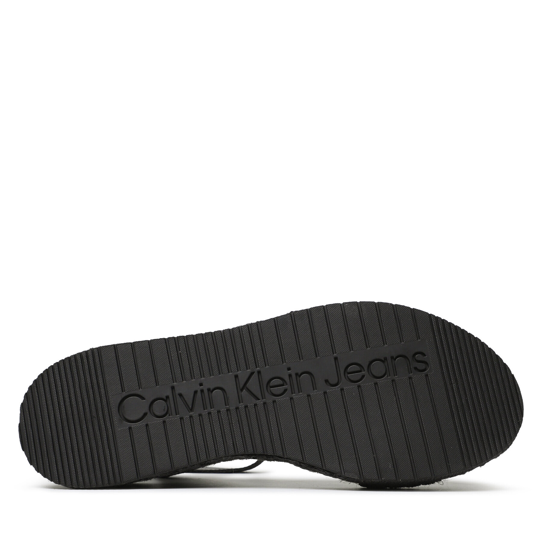 Calvin Klein Jeans Espadrile Sporty Wedge Rope Su Con YW0YW00977 Negru - Pled.ro