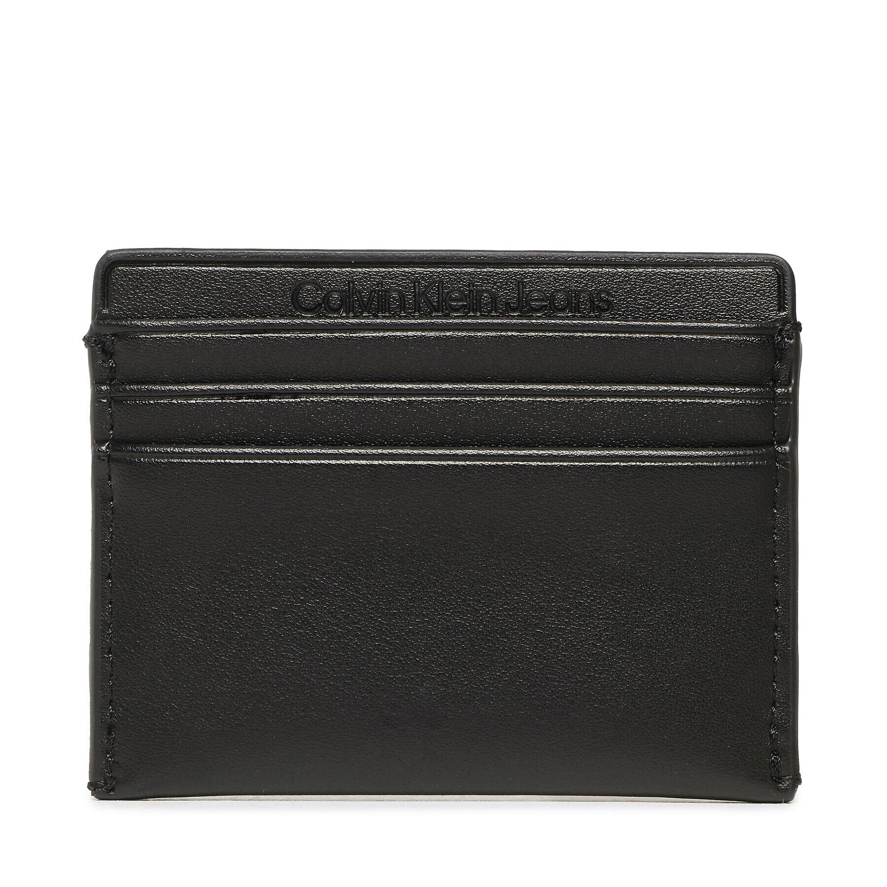 Calvin Klein Jeans Etui pentru carduri Sculpted Cardholder 6 Cc Mono K60K610356 Negru - Pled.ro