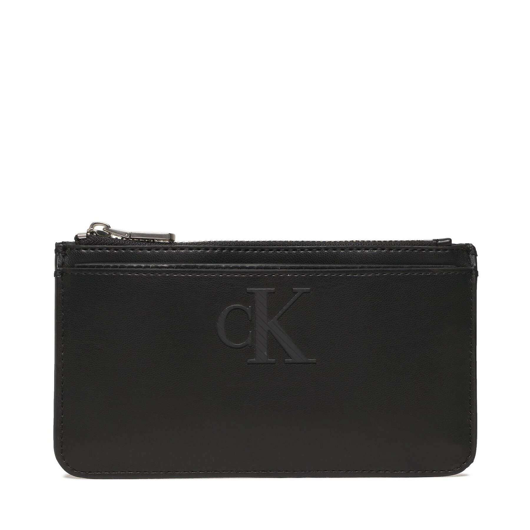 Calvin Klein Jeans Etui pentru carduri Sleek Coin Purse Solid K60K610338 Negru - Pled.ro