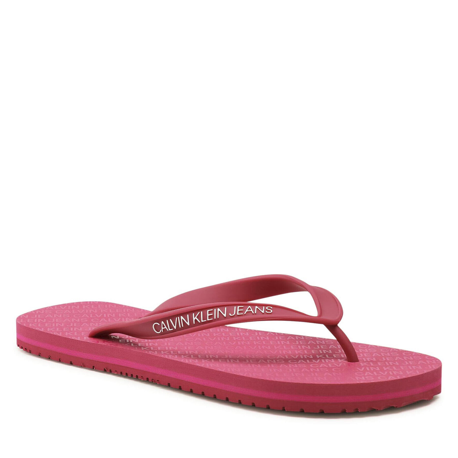 Calvin Klein Jeans Flip flop Beach Sandal Inst Aop Tpu YW0YW00100 Roz - Pled.ro