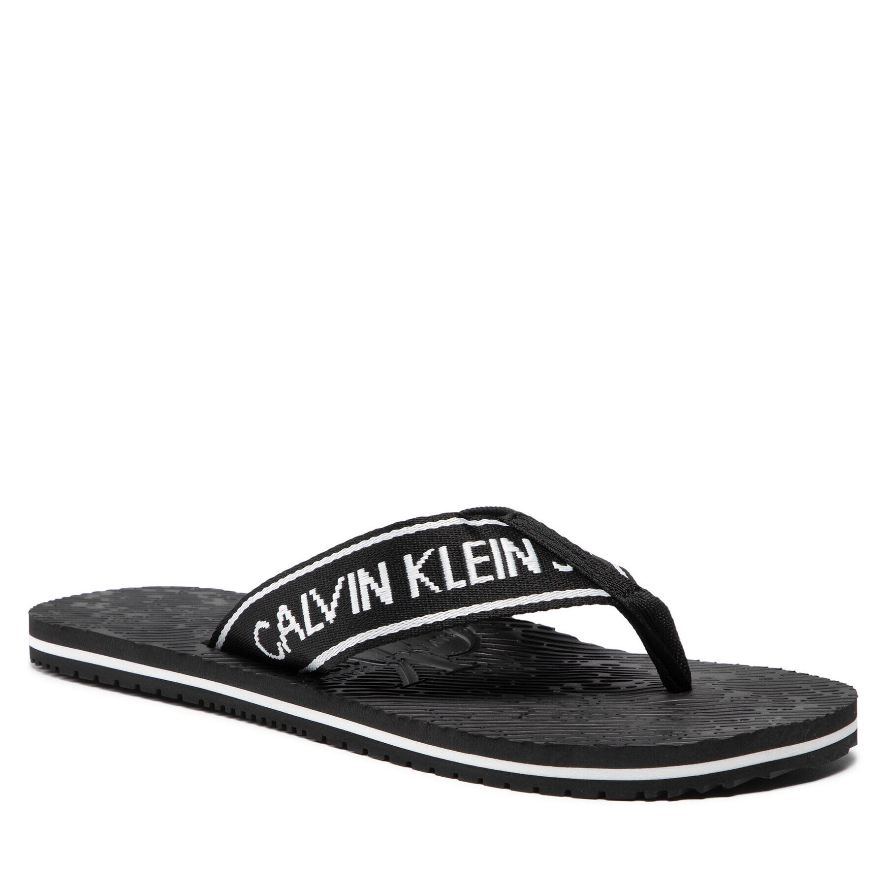 Calvin Klein Jeans Flip flop Beach Sandal Institutional YM0YM00059 Negru - Pled.ro