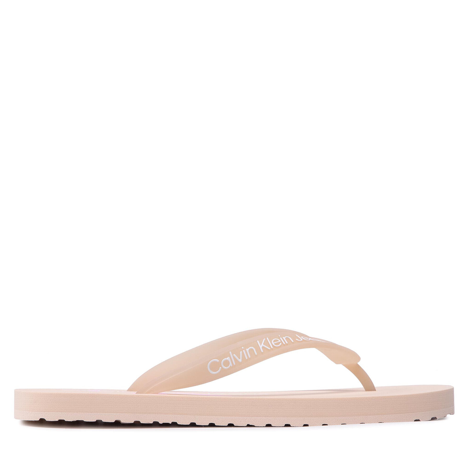 Calvin Klein Jeans Flip flop Beach Sandal Monogram Tpu YW0YW00098 Bej - Pled.ro