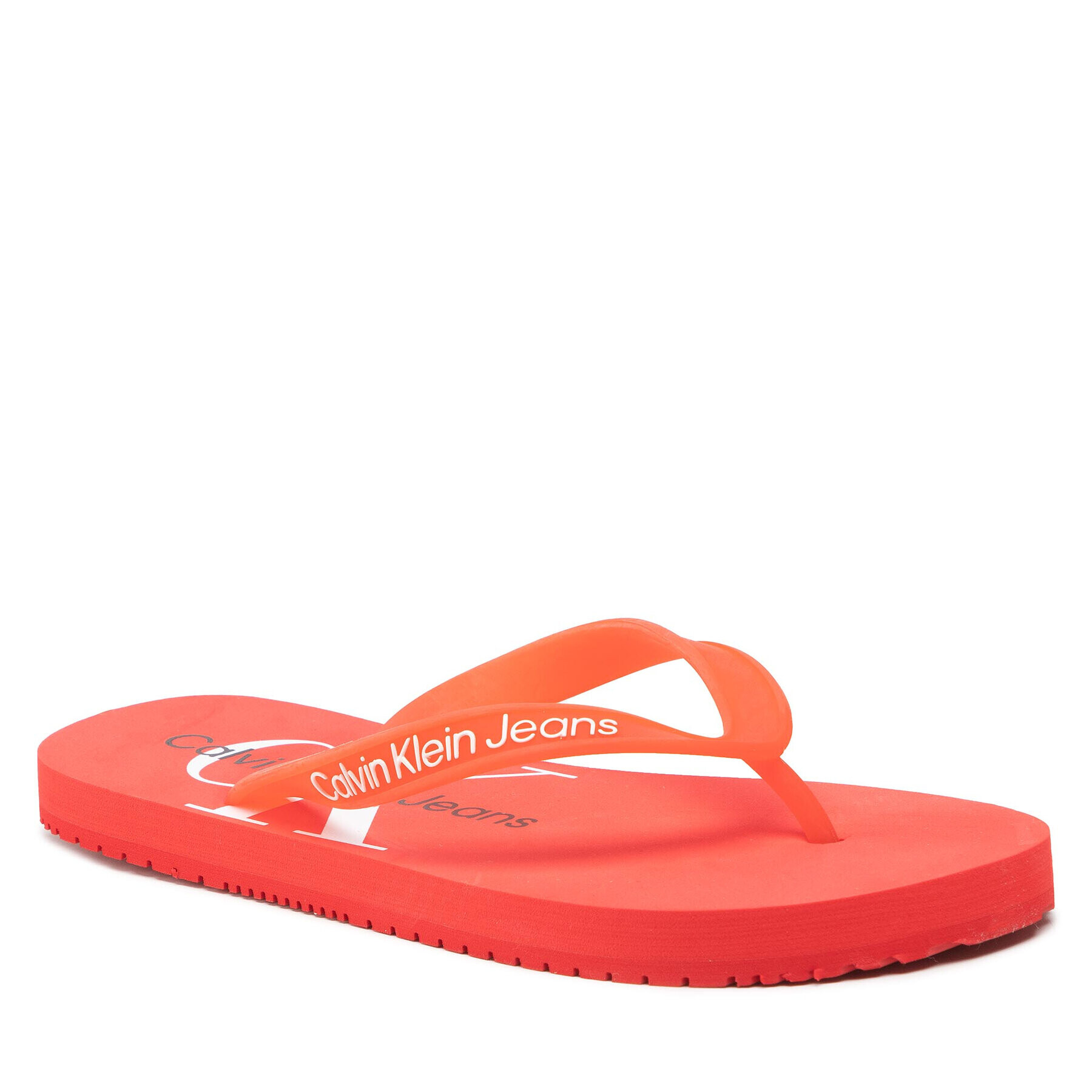 Calvin Klein Jeans Flip flop Beach Sandal Monogram Tpu YW0YW00098 Roșu - Pled.ro